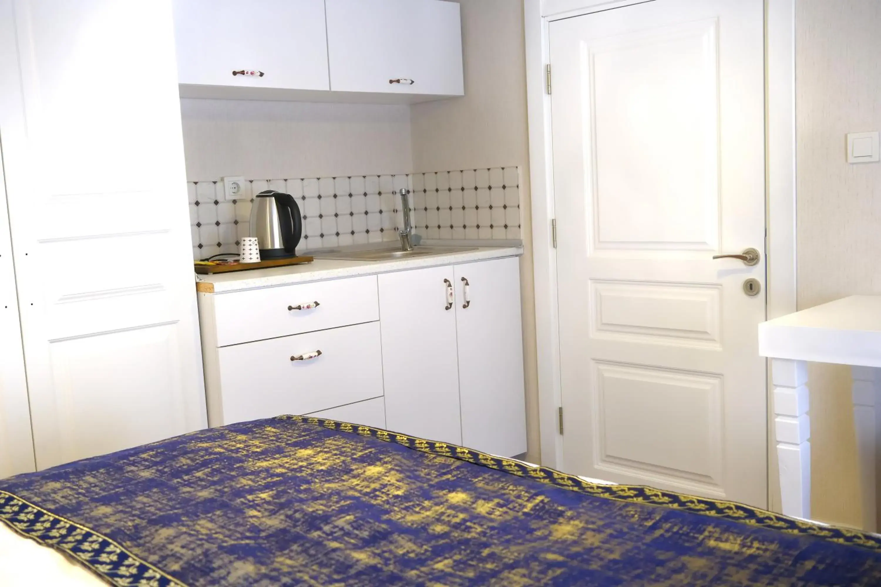 Kitchen or kitchenette, Bed in Olympos Garden Hotel Kitchen or kitchenette, Bed in Olympos Garden Hotel