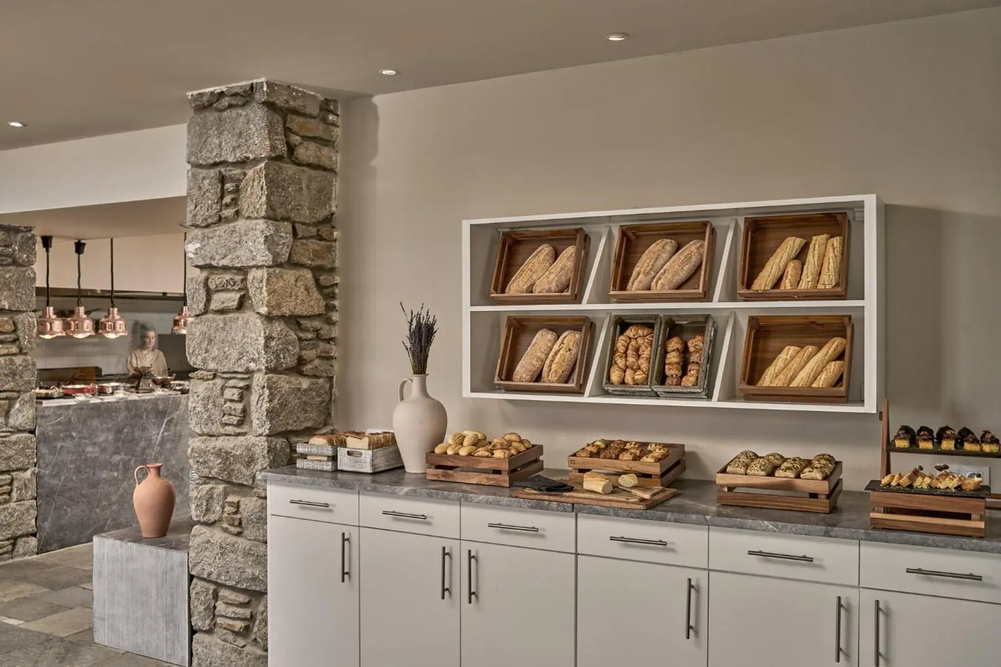 Buffet breakfast in Mykonos Theoxenia, a Member of Design Hotels Buffet breakfast in Mykonos Theoxenia, a Member of Design Hotels