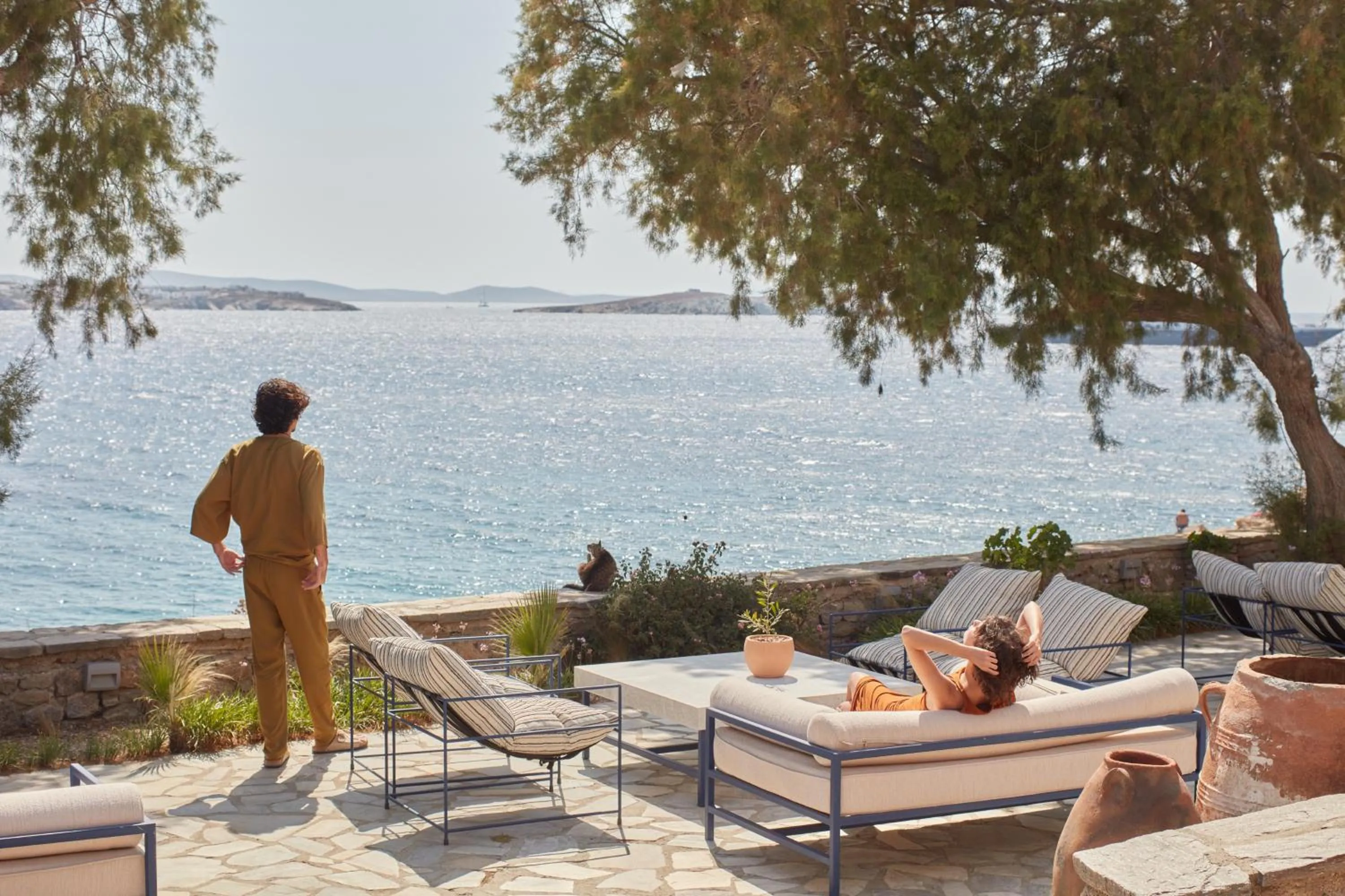 Patio in Mykonos Theoxenia, a Member of Design Hotels