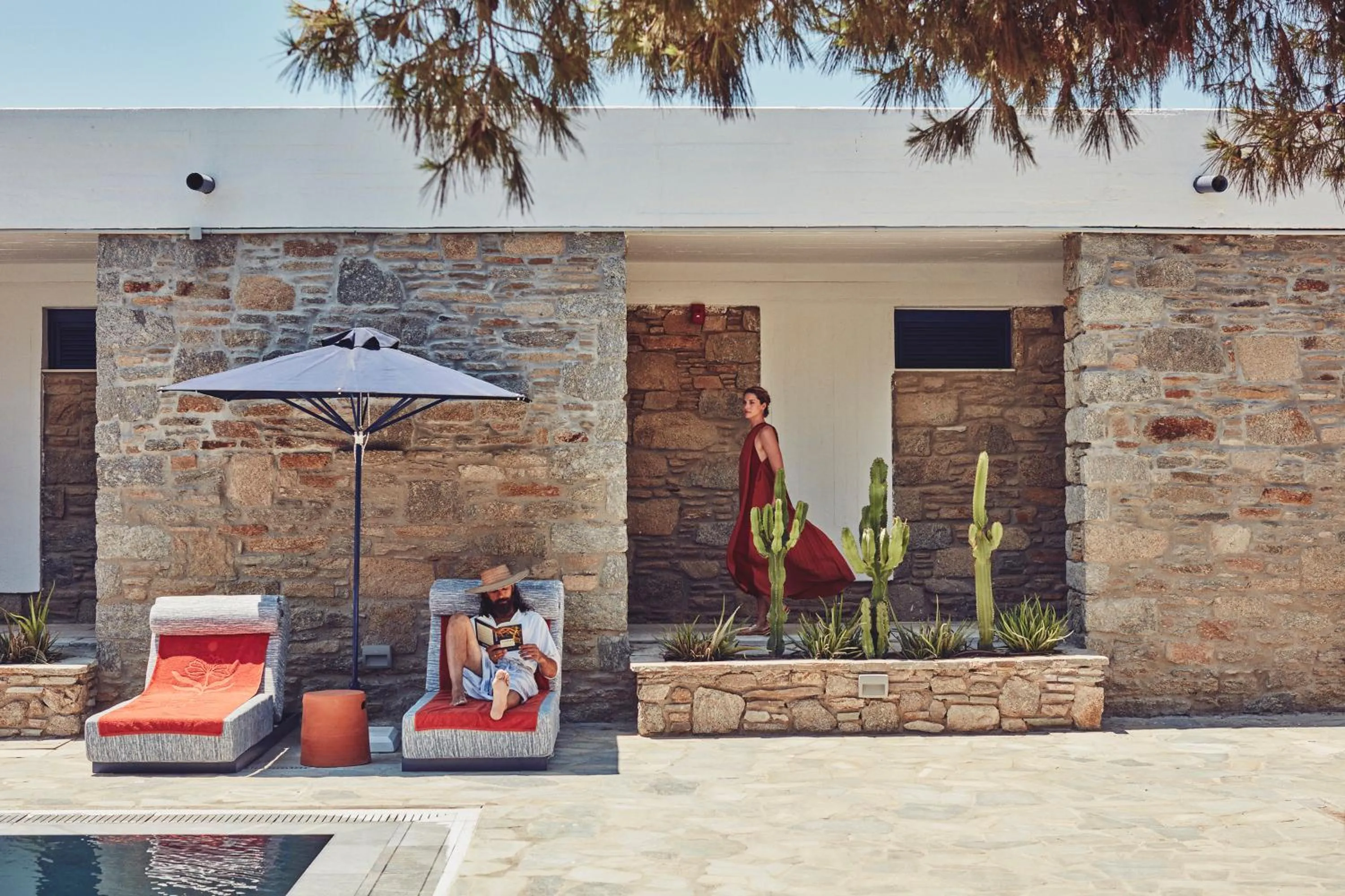 Pool view in Mykonos Theoxenia, a Member of Design Hotels