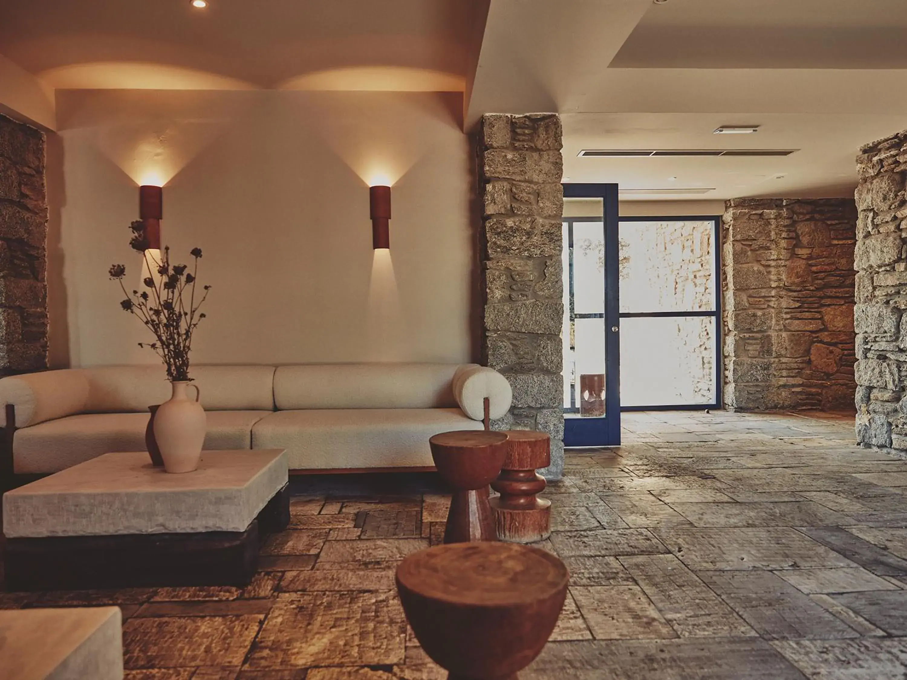 Living room in Mykonos Theoxenia, a Member of Design Hotels Living room in Mykonos Theoxenia, a Member of Design Hotels