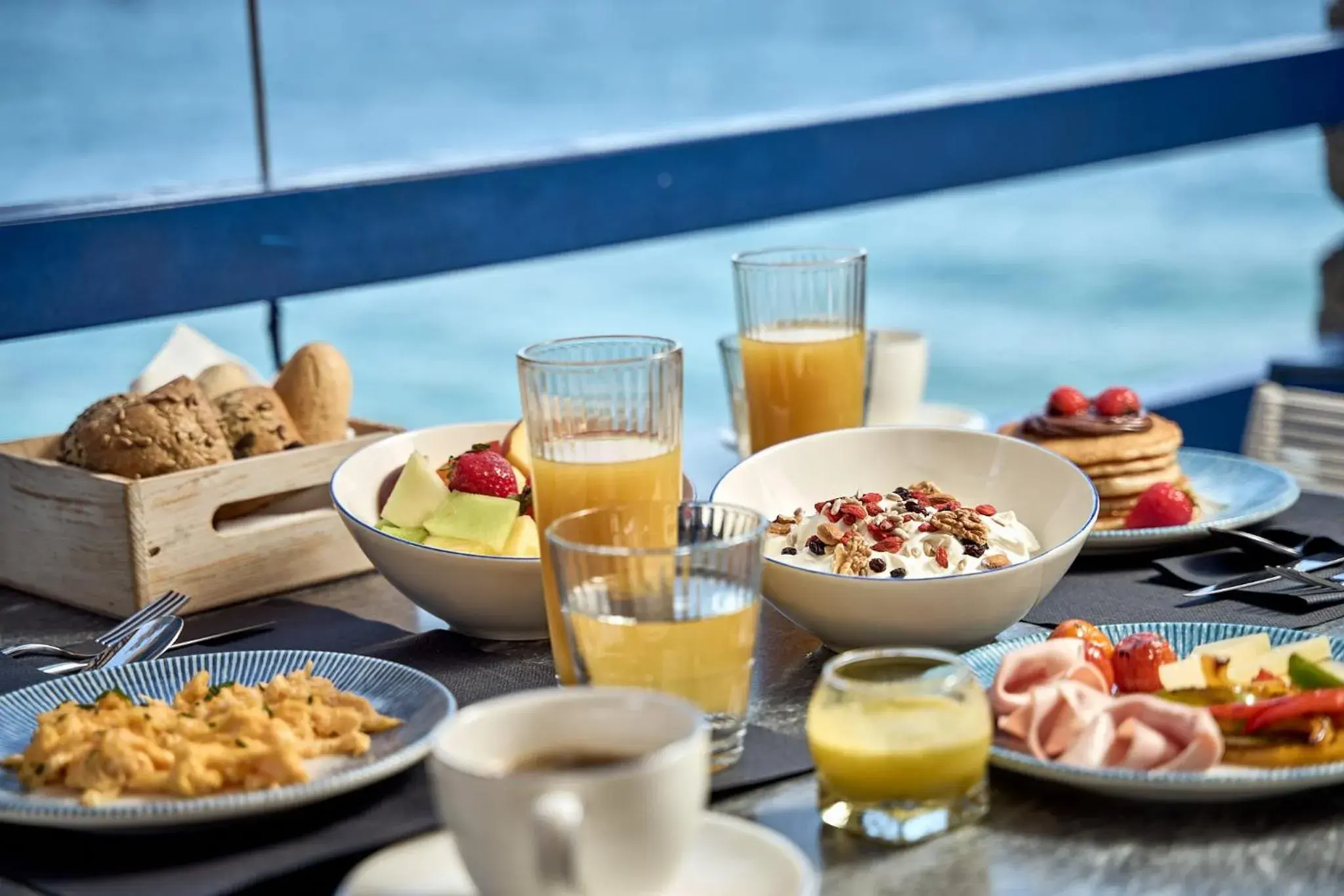 Breakfast in Mykonos Theoxenia, a Member of Design Hotels Breakfast in Mykonos Theoxenia, a Member of Design Hotels