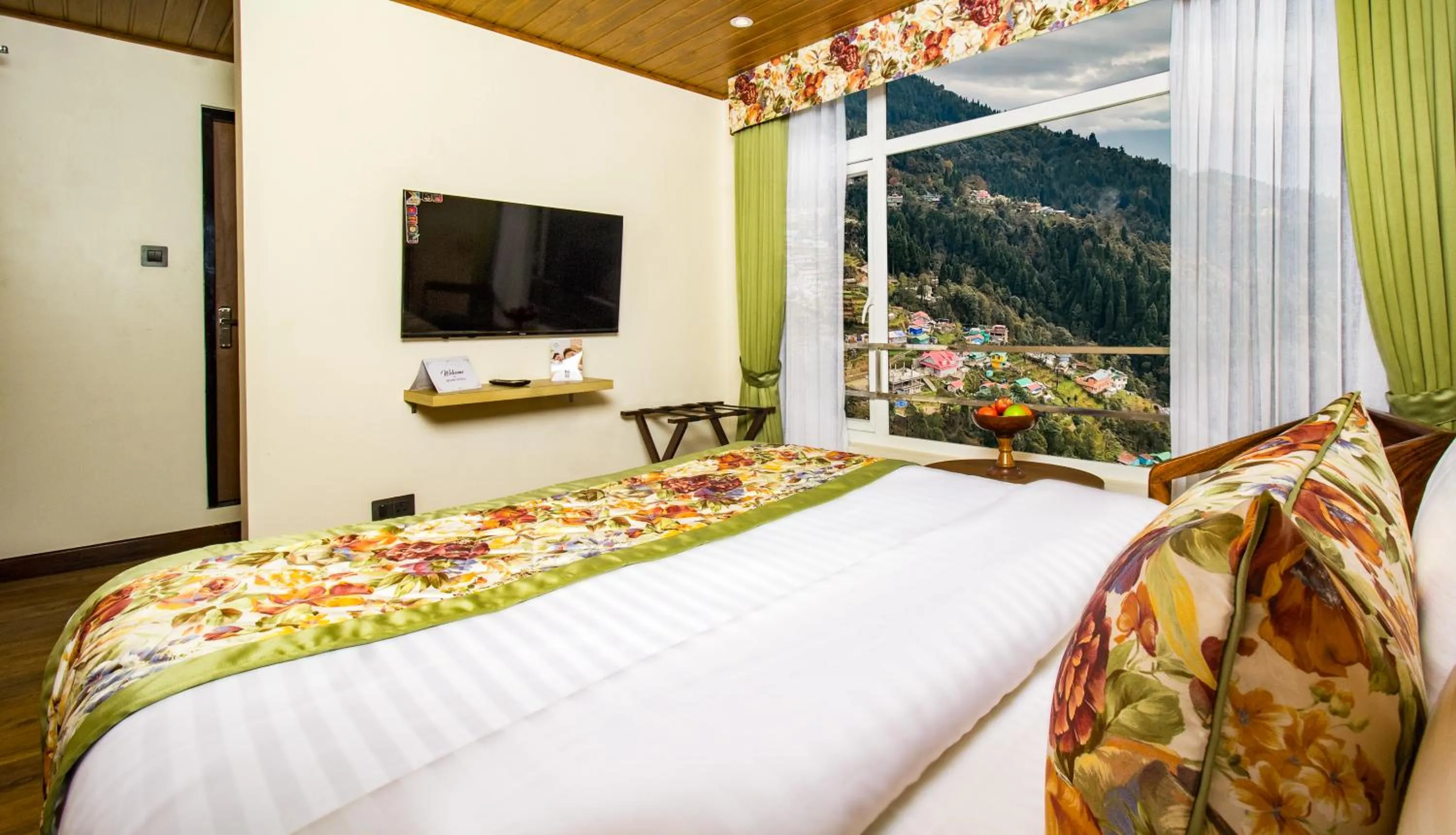 View (from property/room), Bed in Mount Lungta Boutique Hotel & Spa