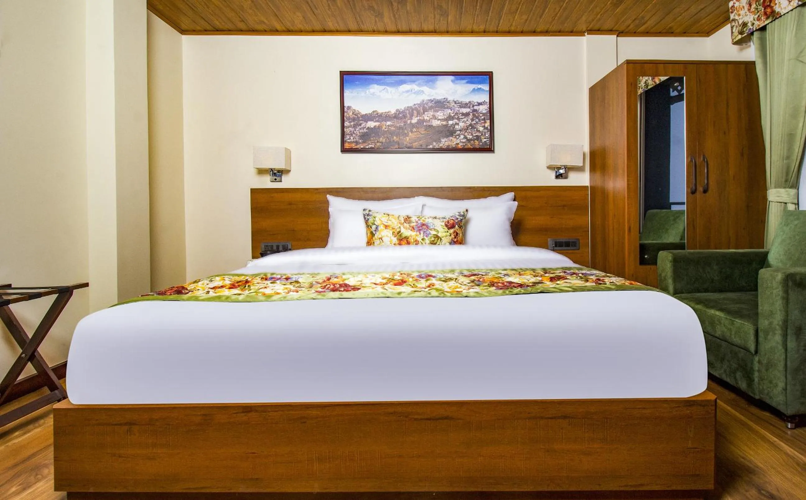 Bed in Mount Lungta Boutique Hotel & Spa