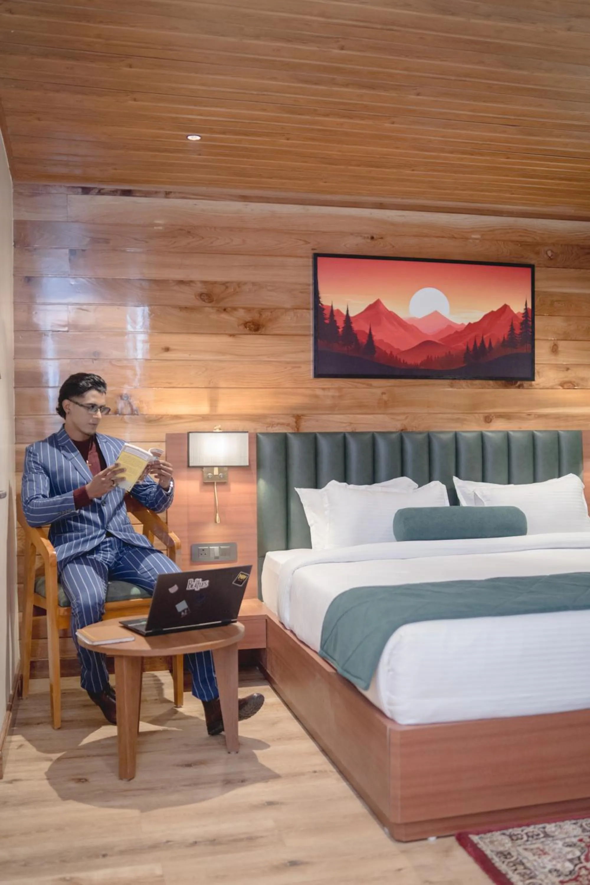 Bed in Mount Lungta Boutique Hotel & Spa