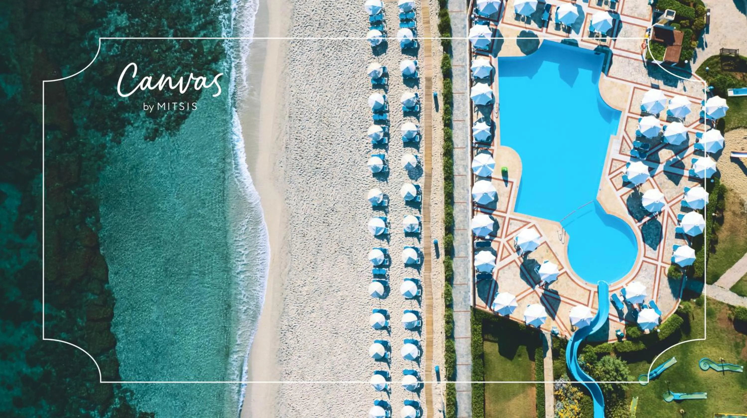 Beach in Canvas by Mitsis Cretan Village