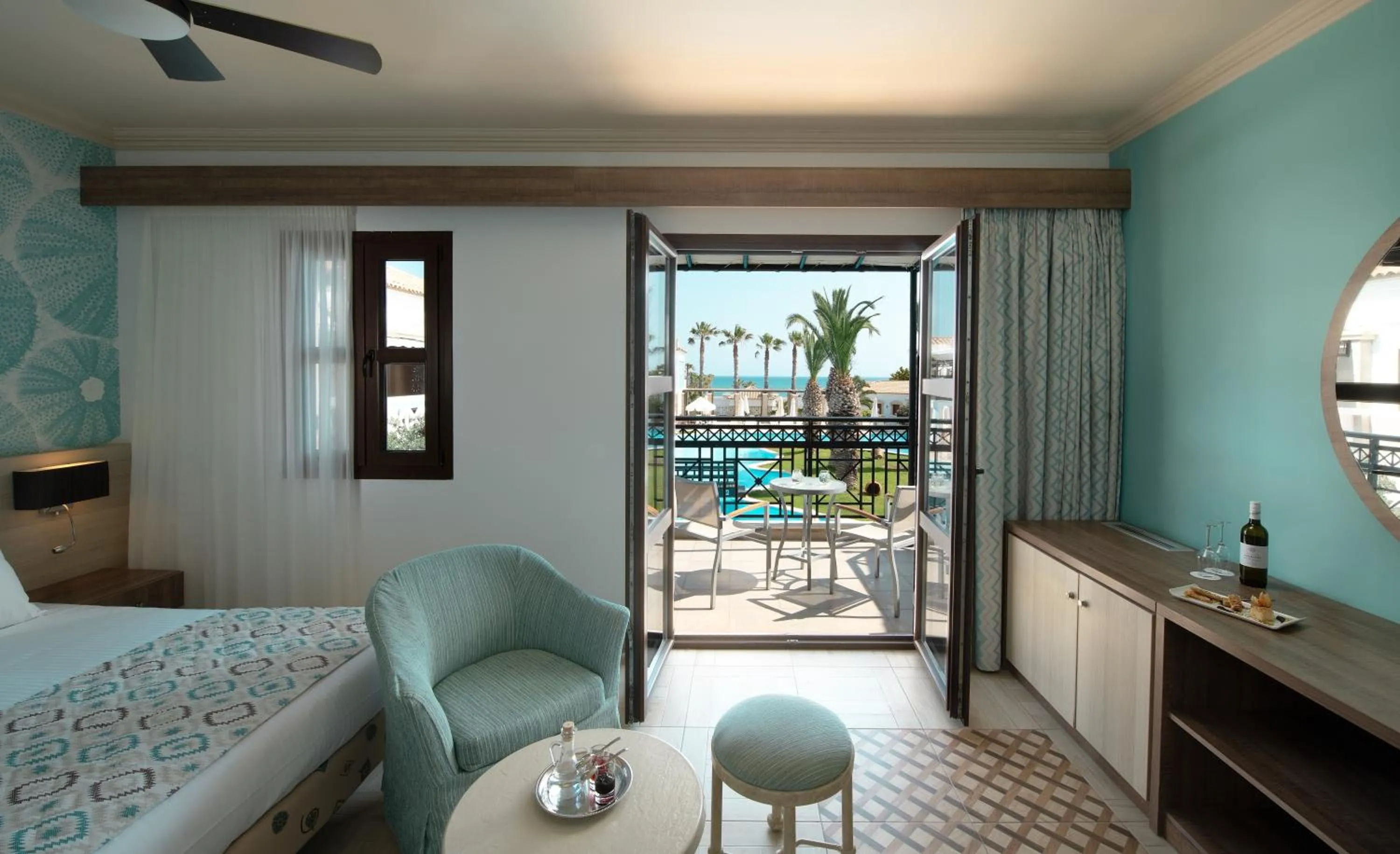 Bedroom, Bed in Mitsis Royal Mare