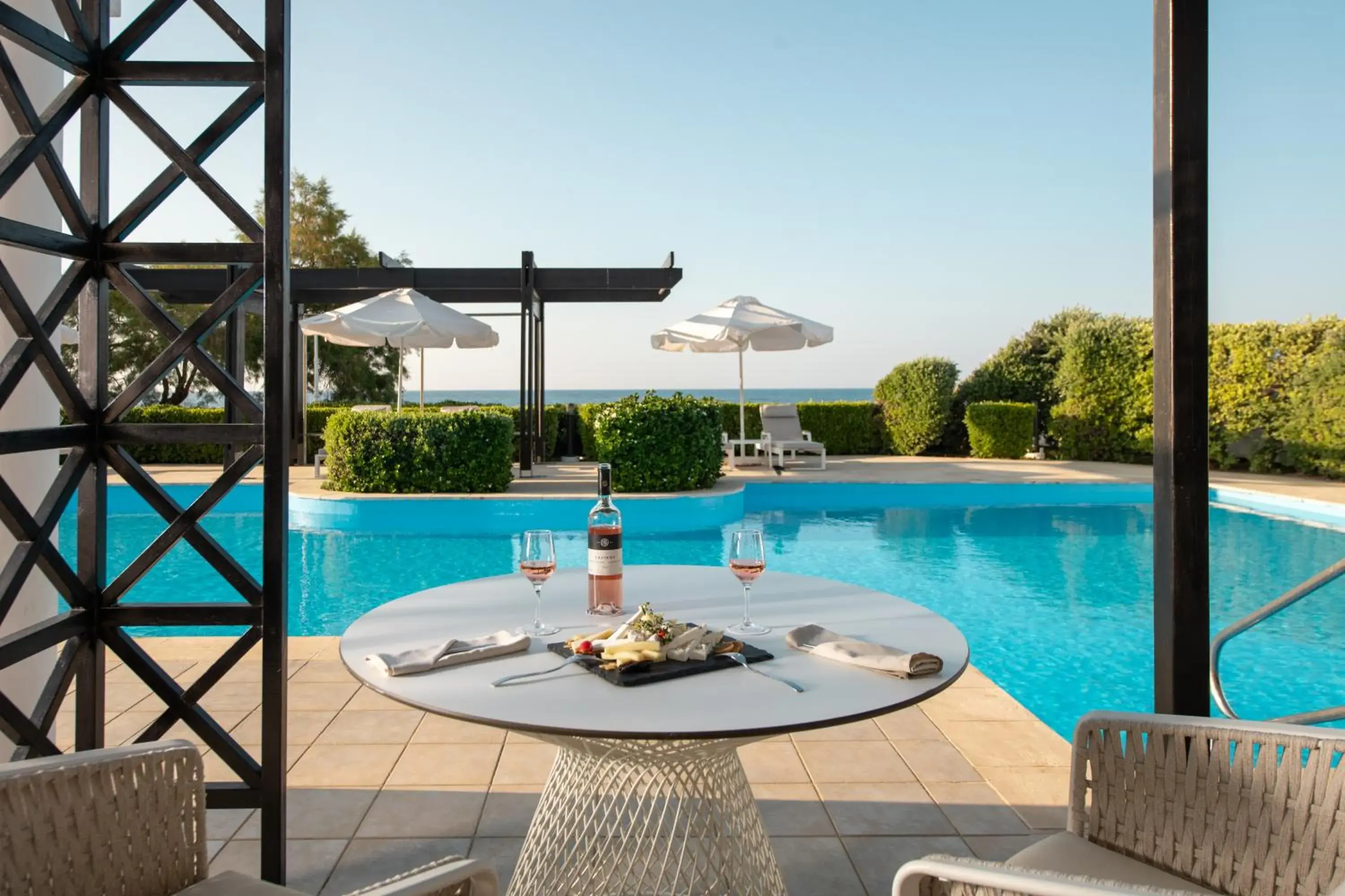 Pool view in Mitsis Royal Mare Pool view in Mitsis Royal Mare
