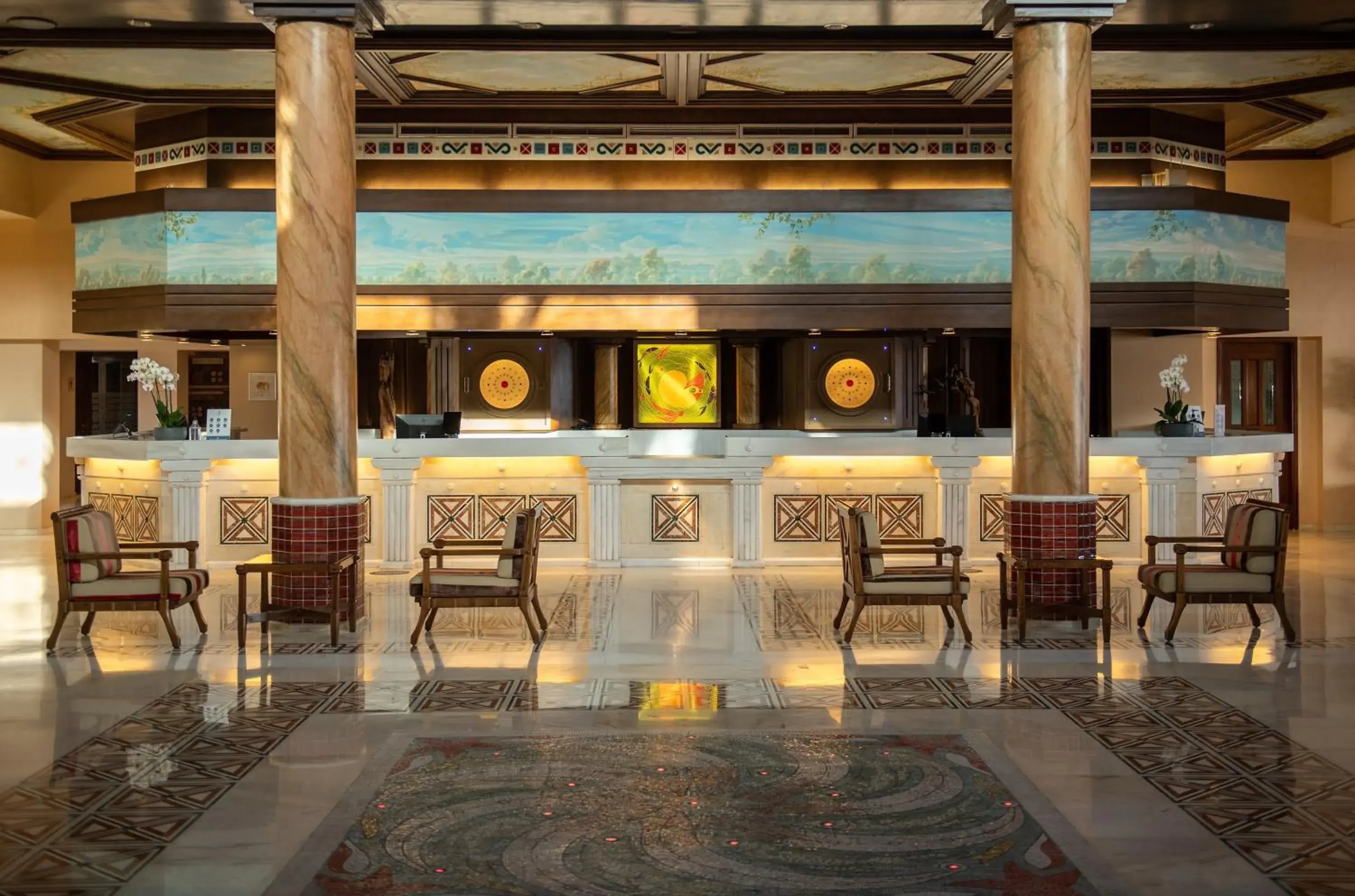 Lobby or reception in Mitsis Royal Mare Lobby or reception in Mitsis Royal Mare