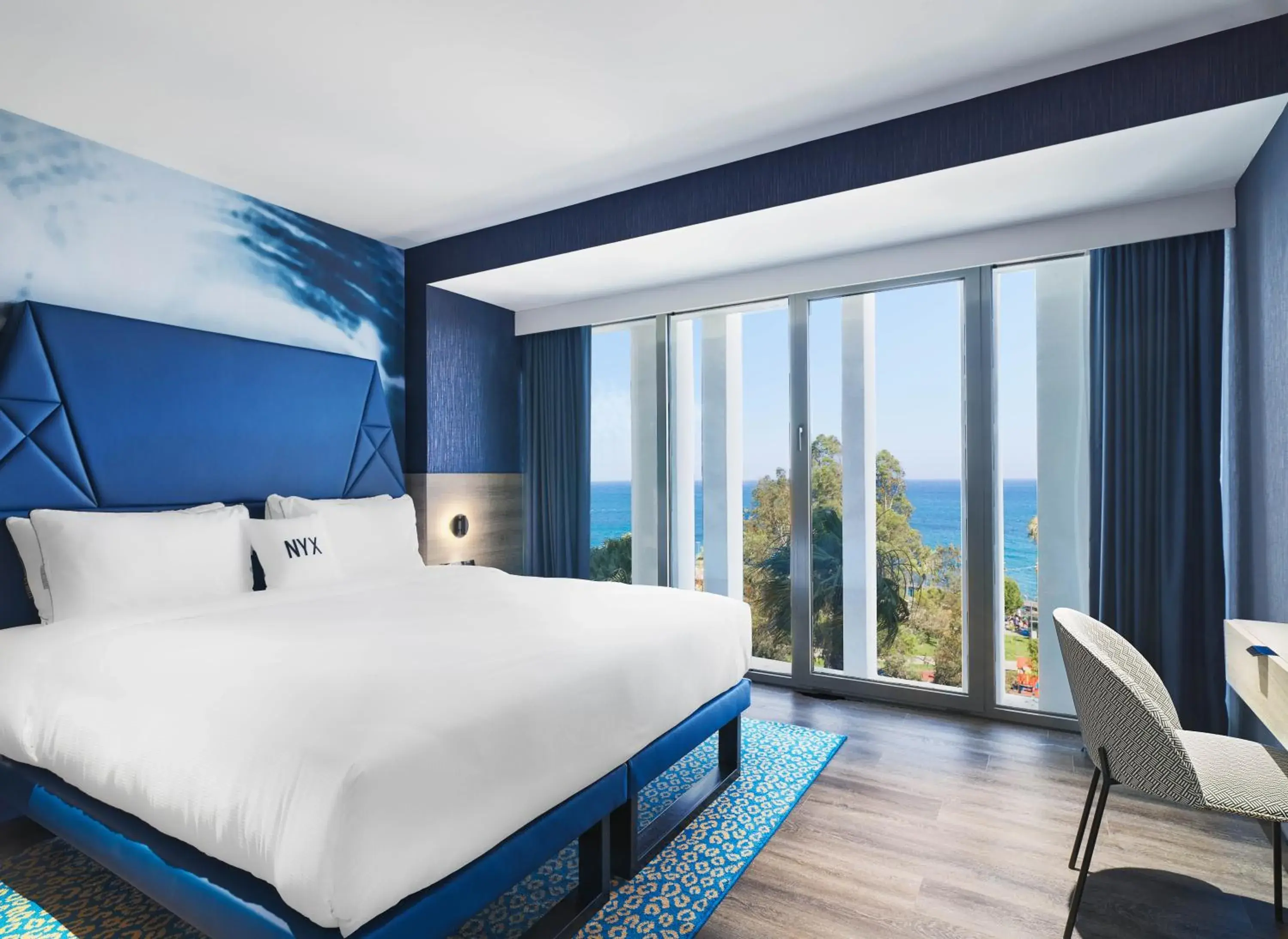 Sea view, Bed in NYX Hotel Limassol Sea view, Bed in NYX Hotel Limassol