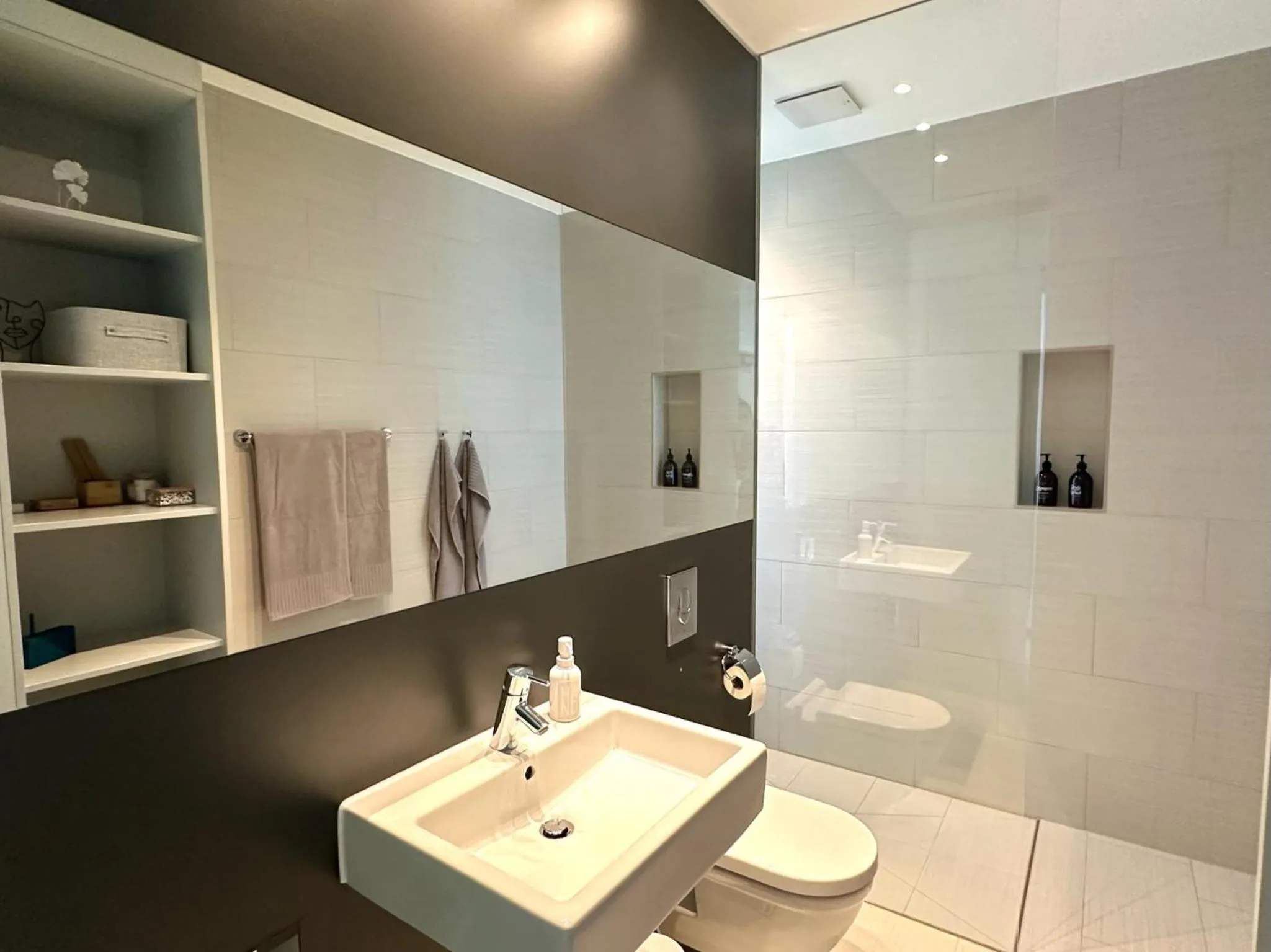Shower in MEOS 1 -Zentrum-Balkon-Parkplatz-Gym-Uniklinik