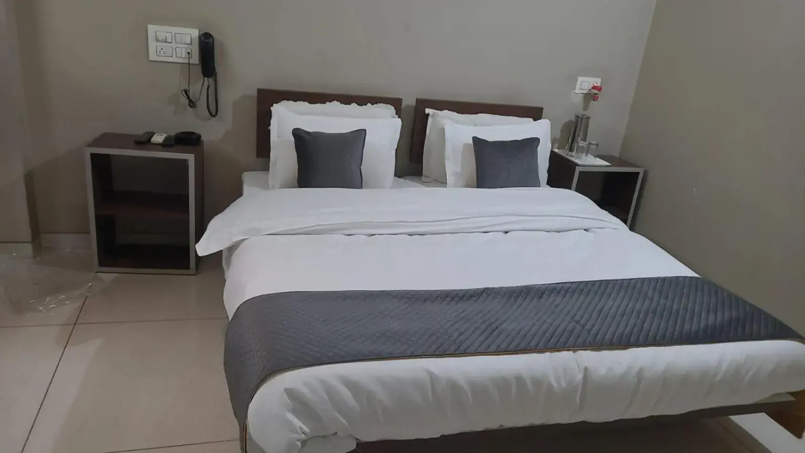 Bed in Indrani Hotel Bed in Indrani Hotel