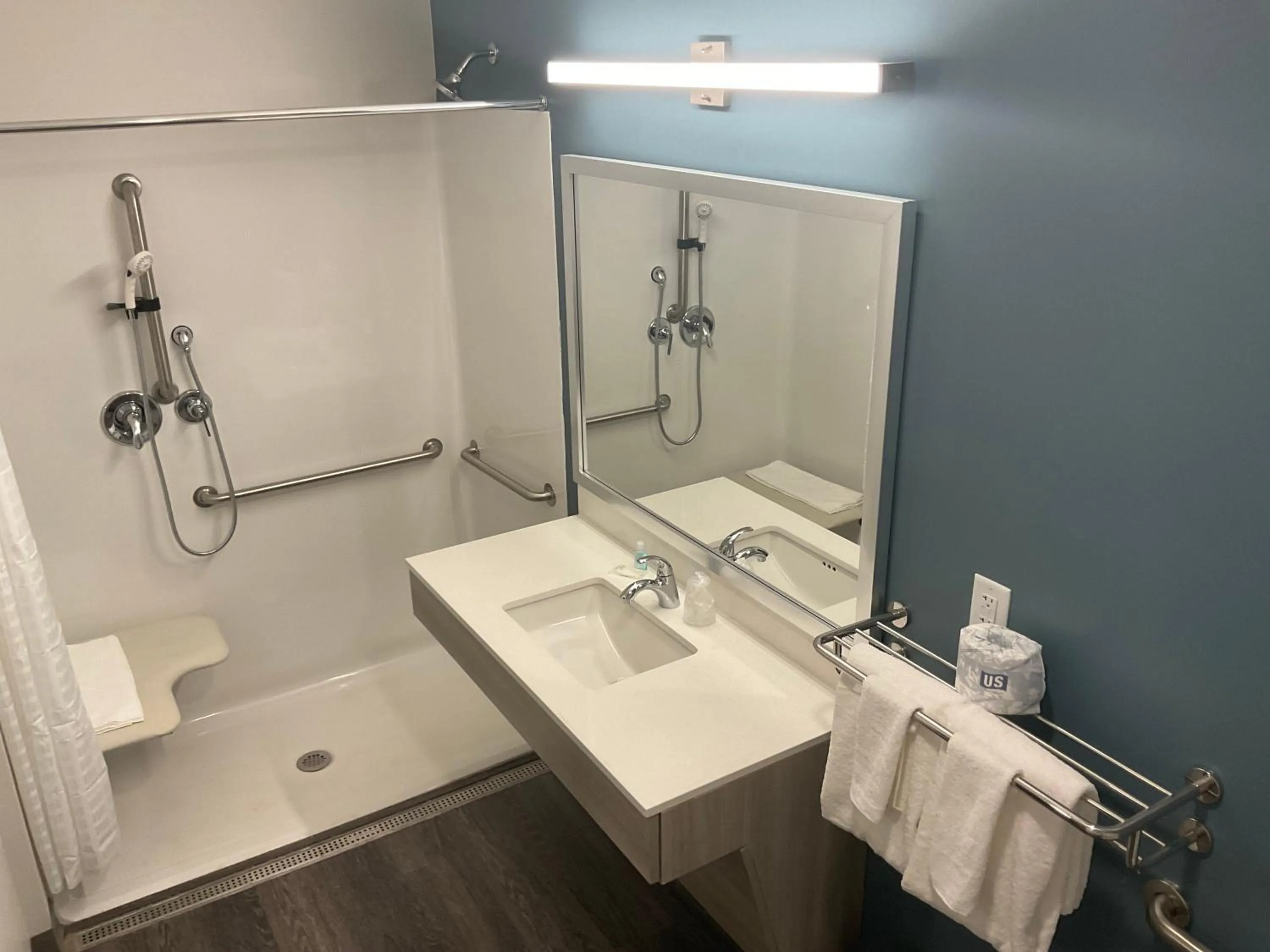 Shower in WoodSpring Suites Wixom - Novi