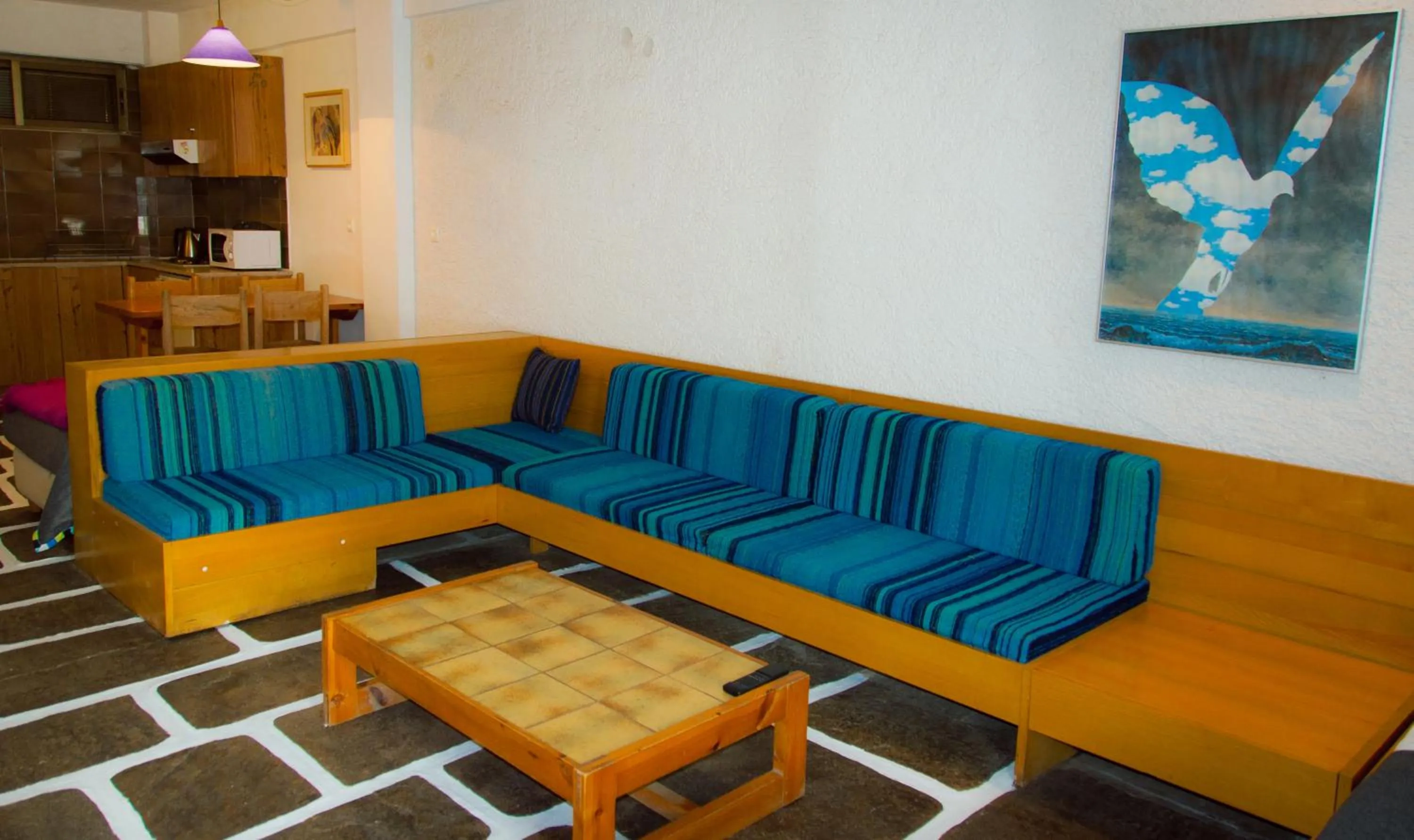 Seating area in Apollonia Hotel Apartments