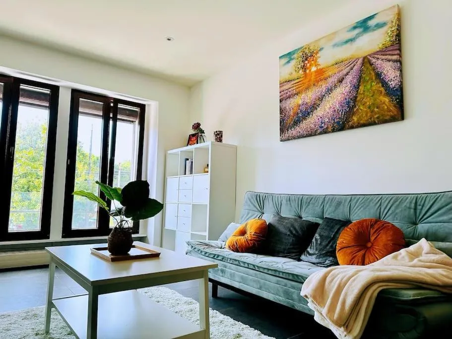 Living room in Montreux lake side apartment!