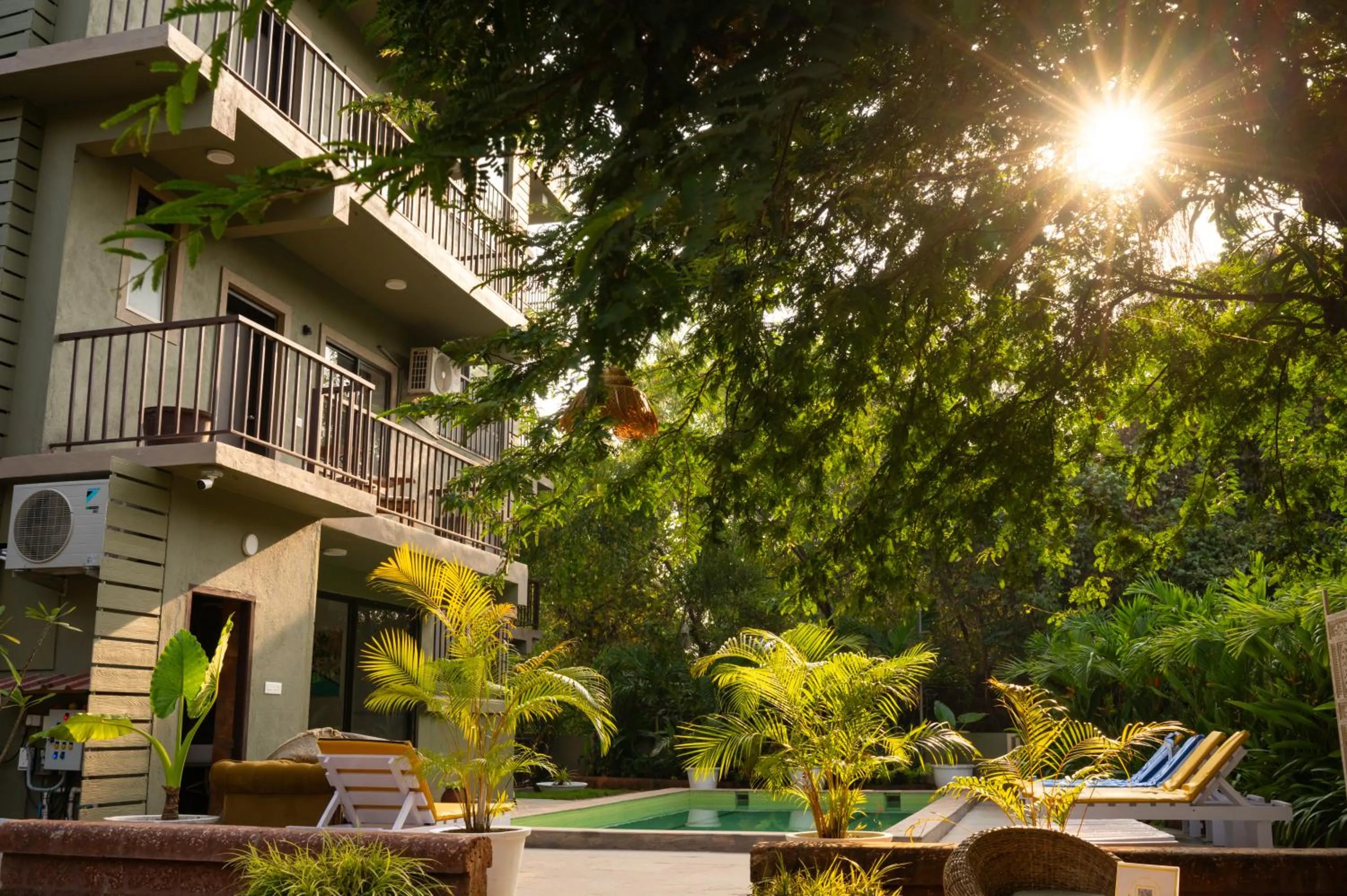 Property building in Locomo Boutique, Morjim - Cozy tropical stay, near beach