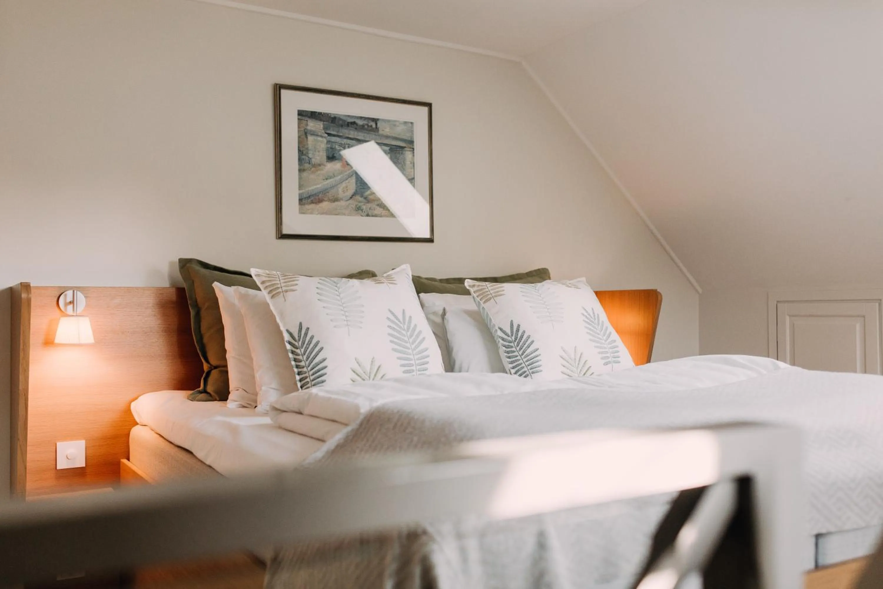 Bed in Engø Gård Hotel & Restaurant