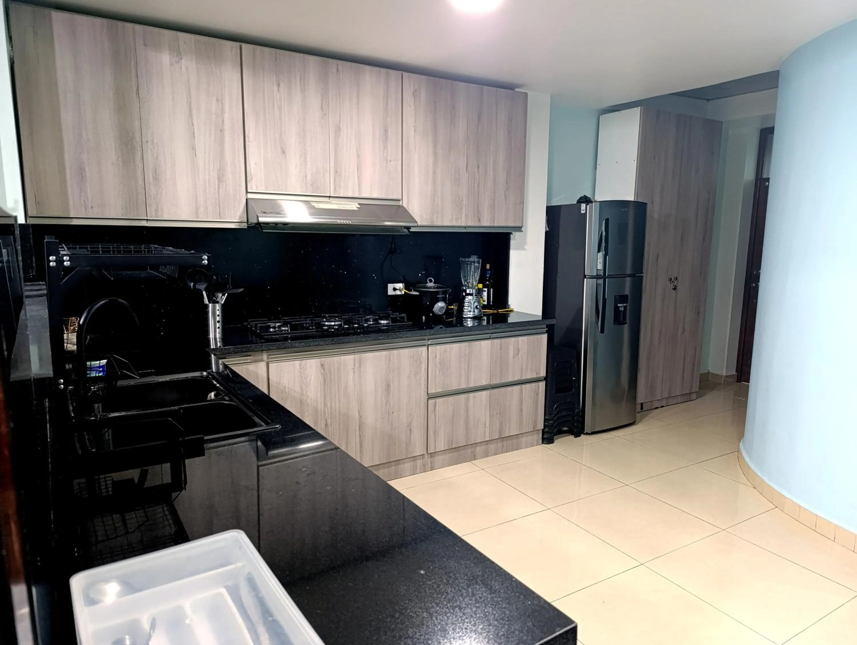 Kitchen or kitchenette in Hostal Valle Andino