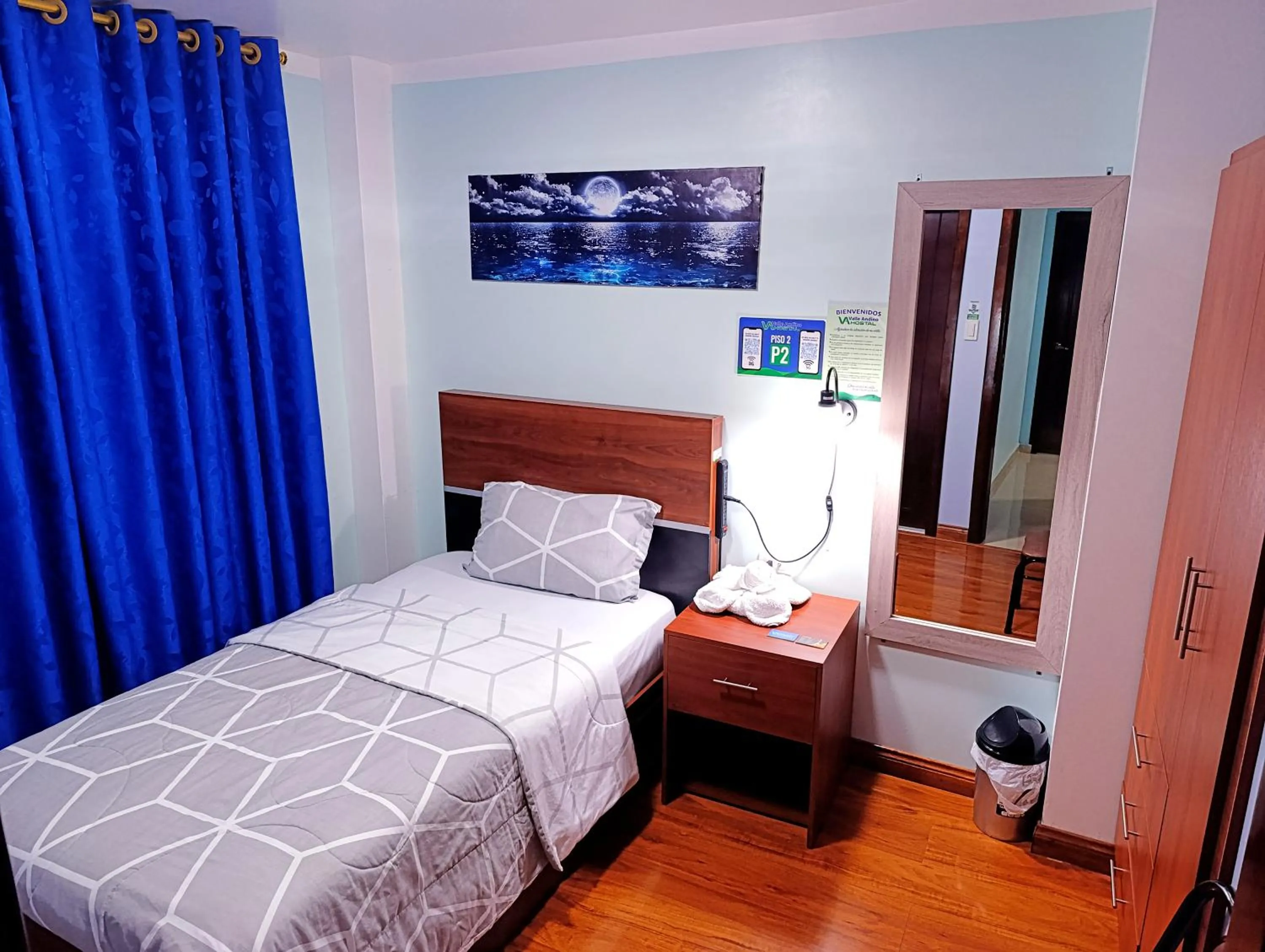 Bed in Hostal Valle Andino