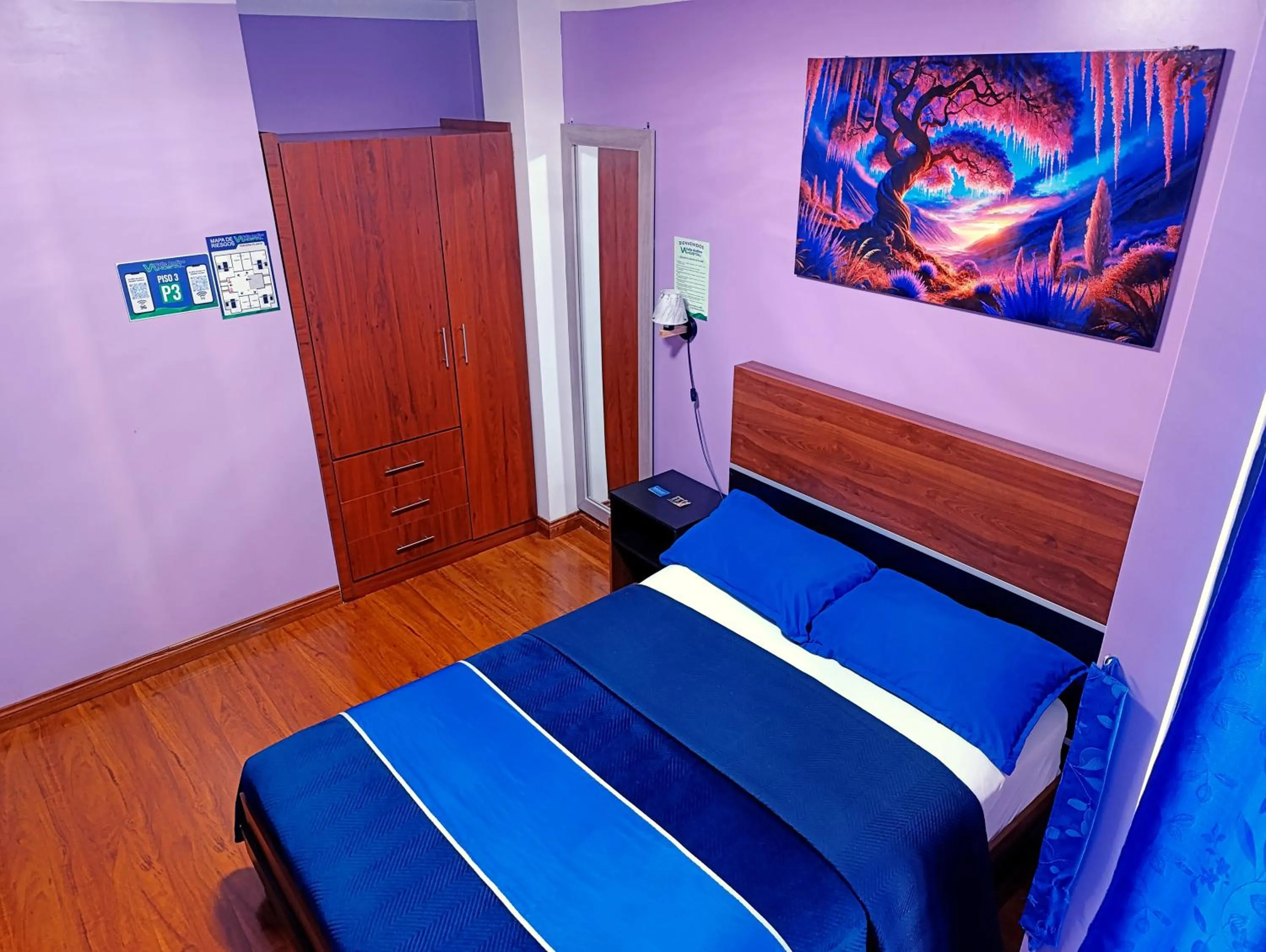 Bed in Hostal Valle Andino