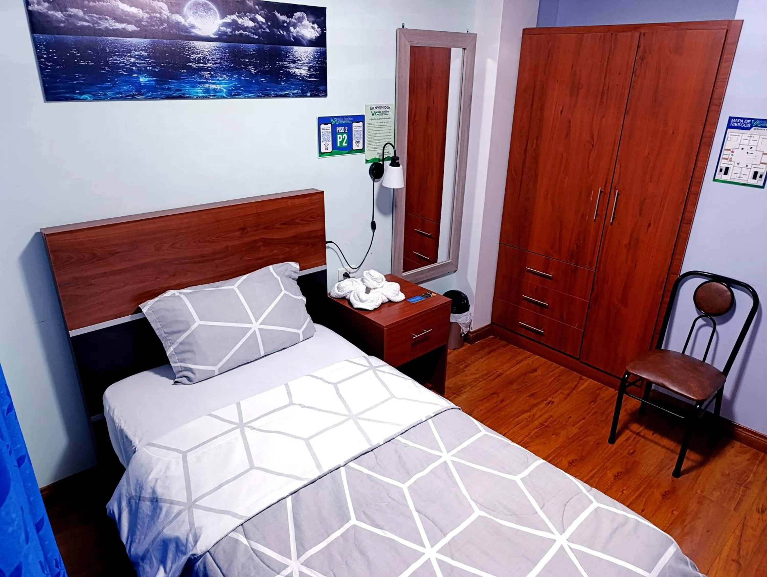 Bed in Hostal Valle Andino