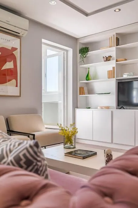 Living room in Apartamento con terraza en Barrio de Salamanca