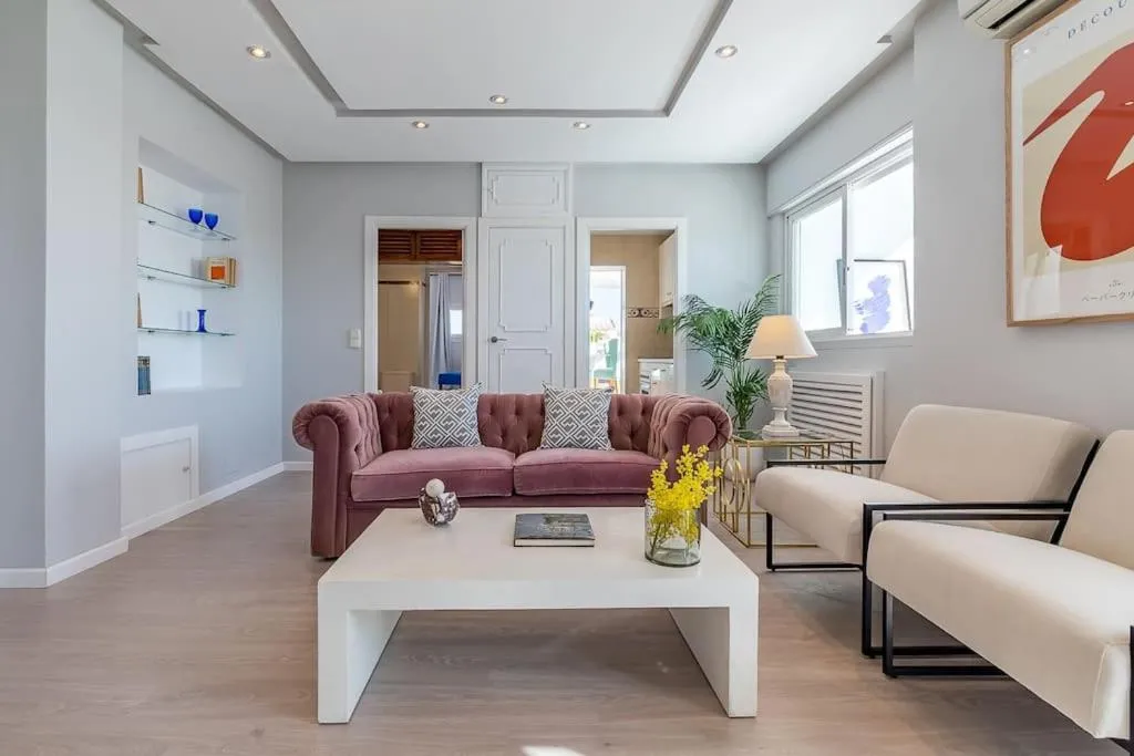 Living room in Apartamento con terraza en Barrio de Salamanca