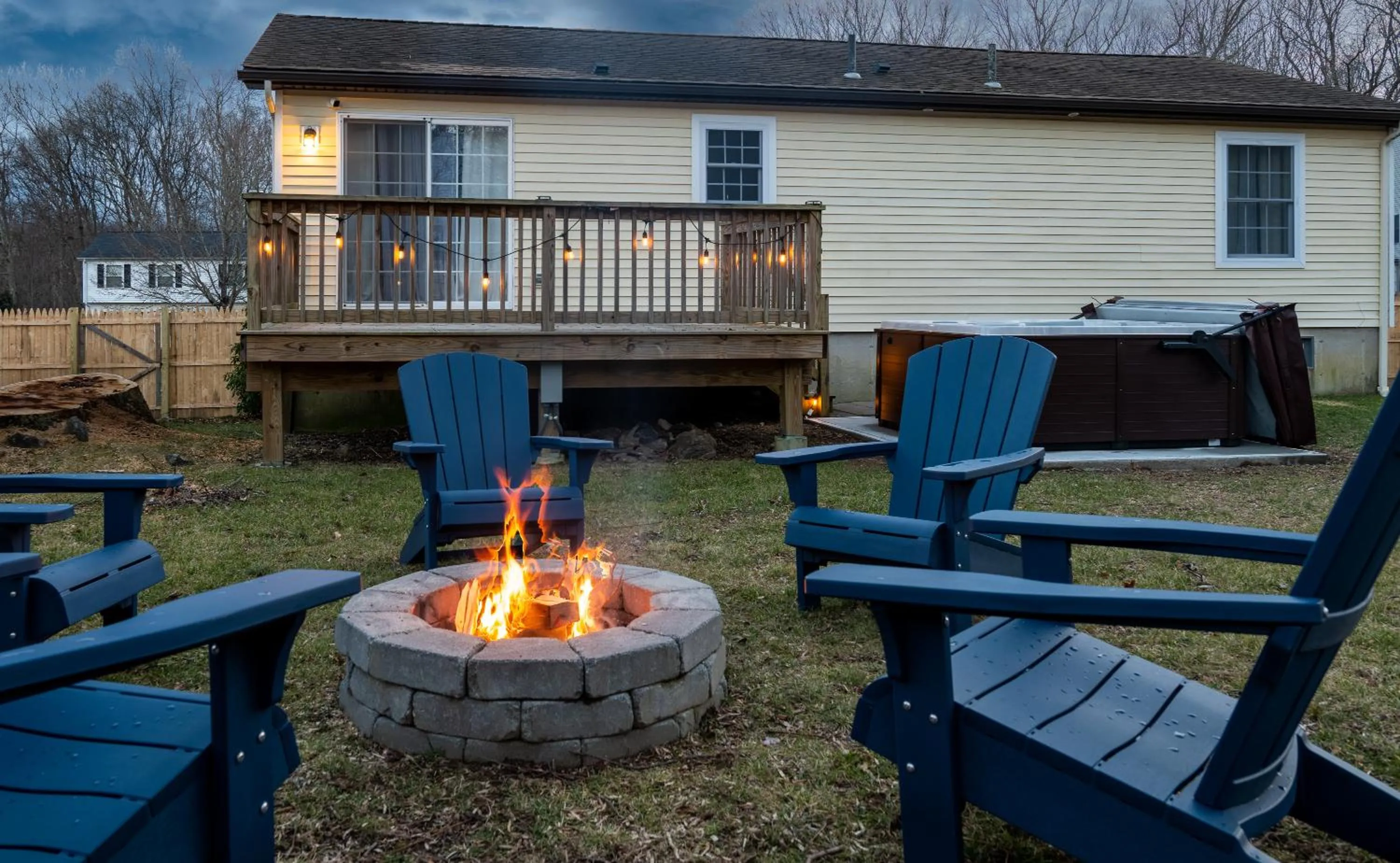 NEW! Updated Mystic Home w/ Sauna, Hot Tub & Deck