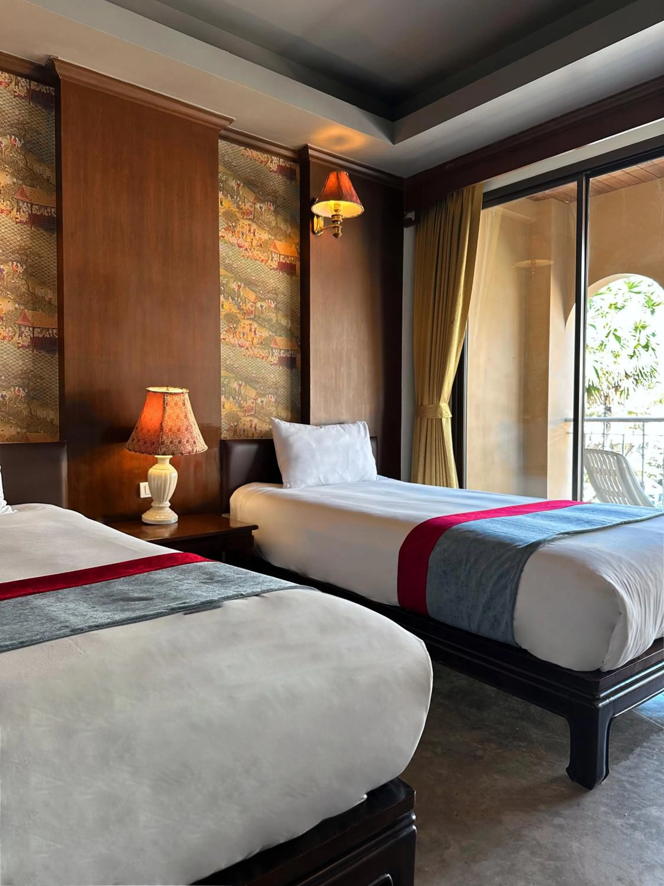 Bed in Grand Orlov Apart Hotel