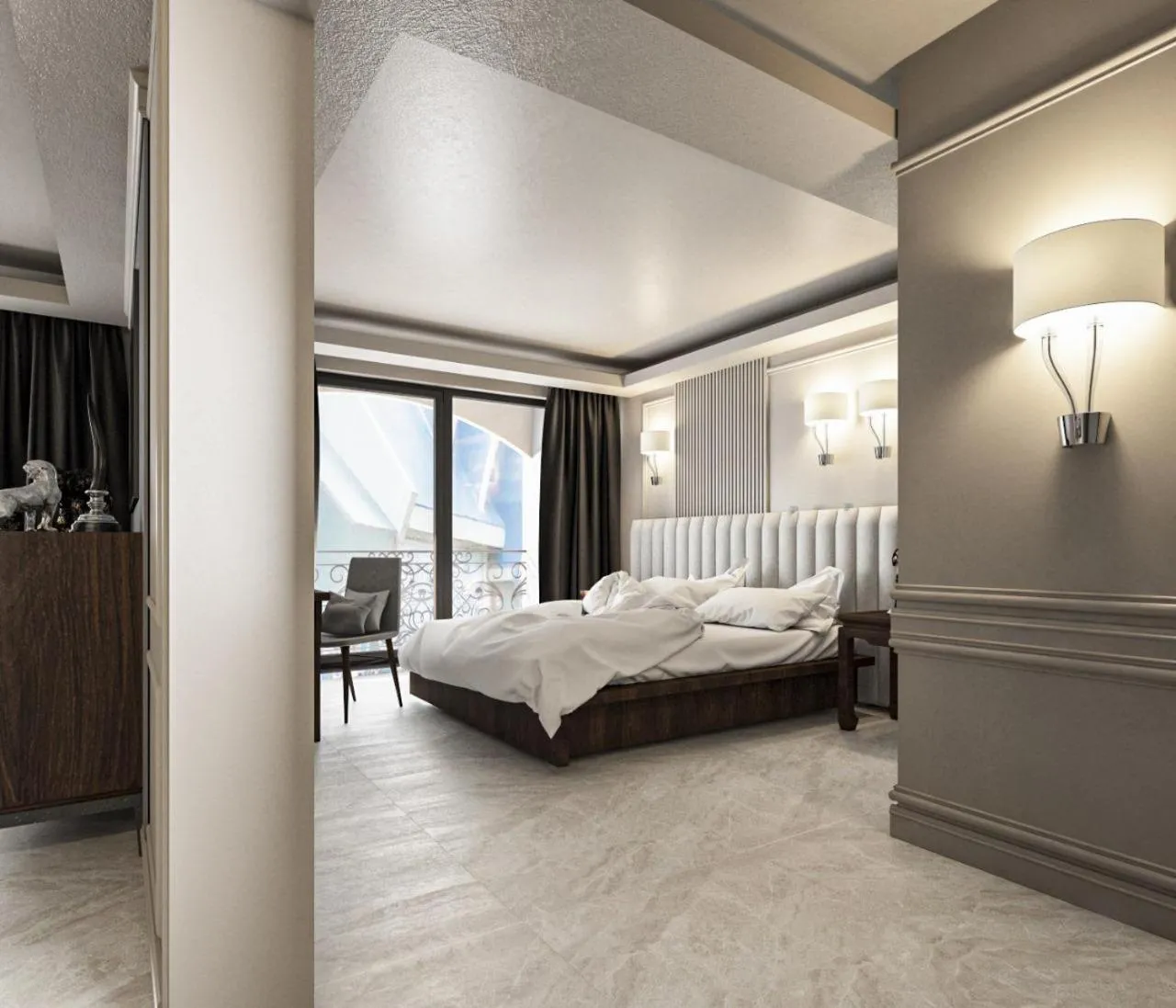 Bedroom, Bed in Grand Orlov Apart Hotel