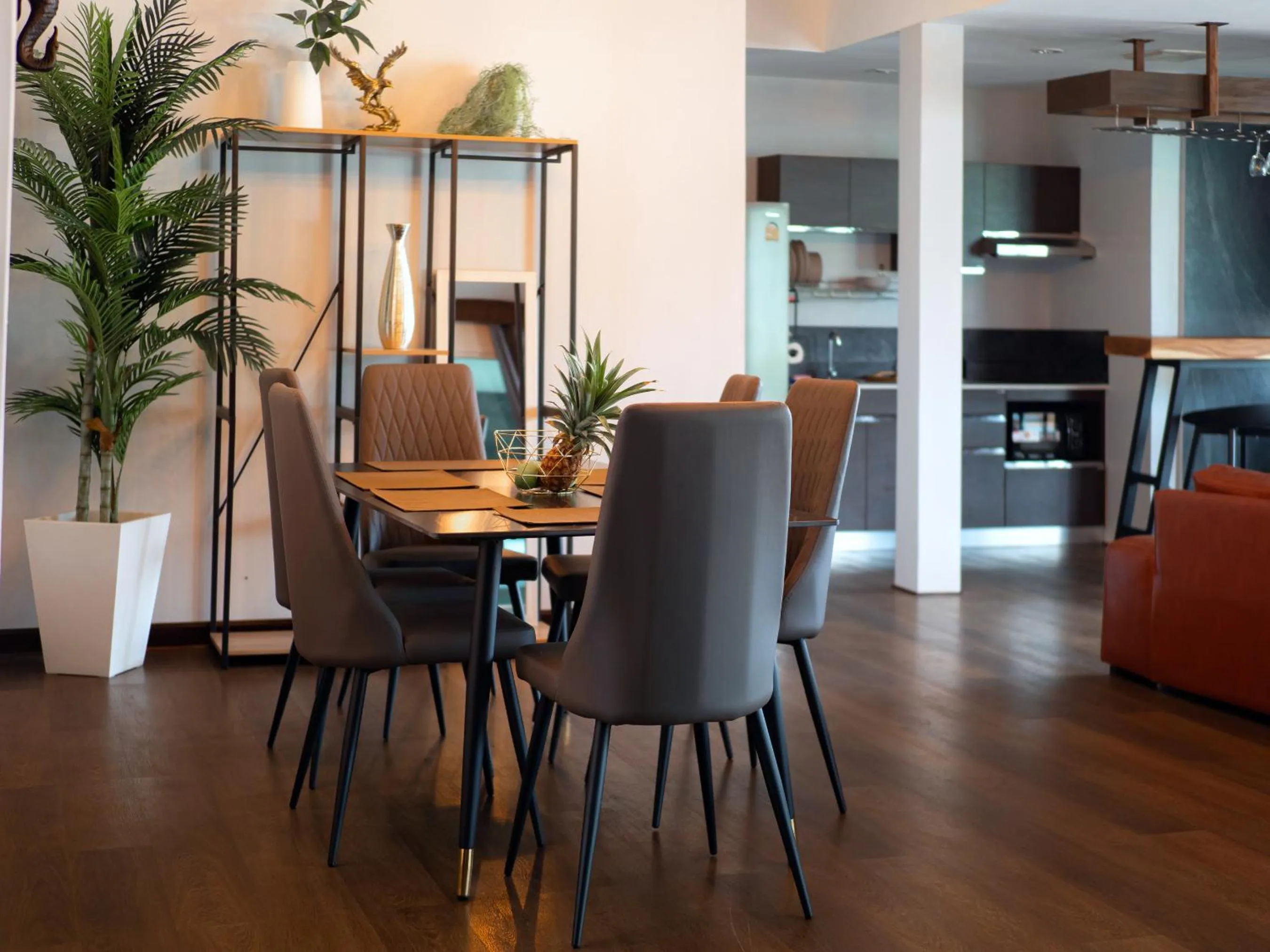 Kitchen or kitchenette in Grand Orlov Apart Hotel