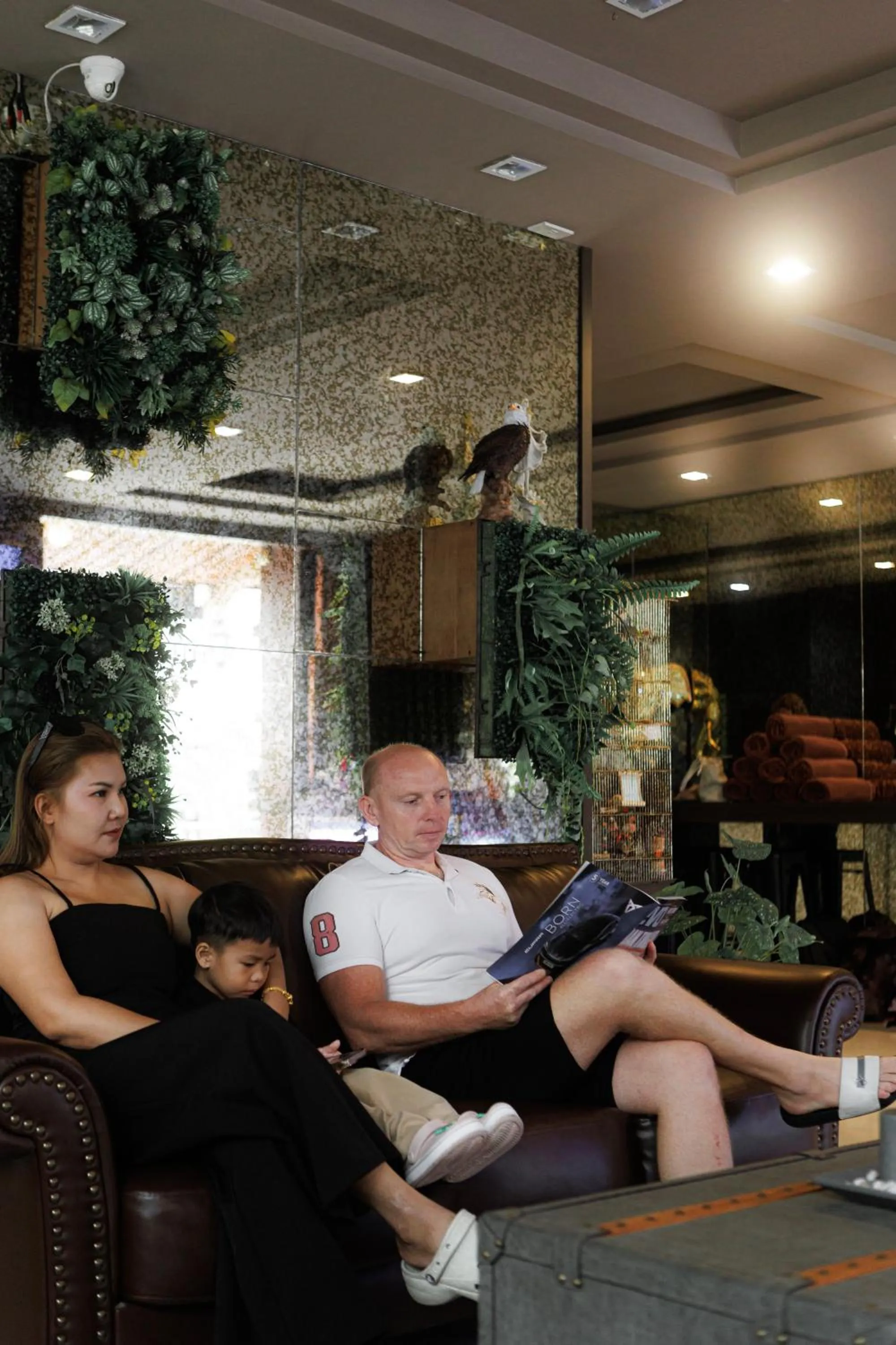 People in Grand Orlov Apart Hotel