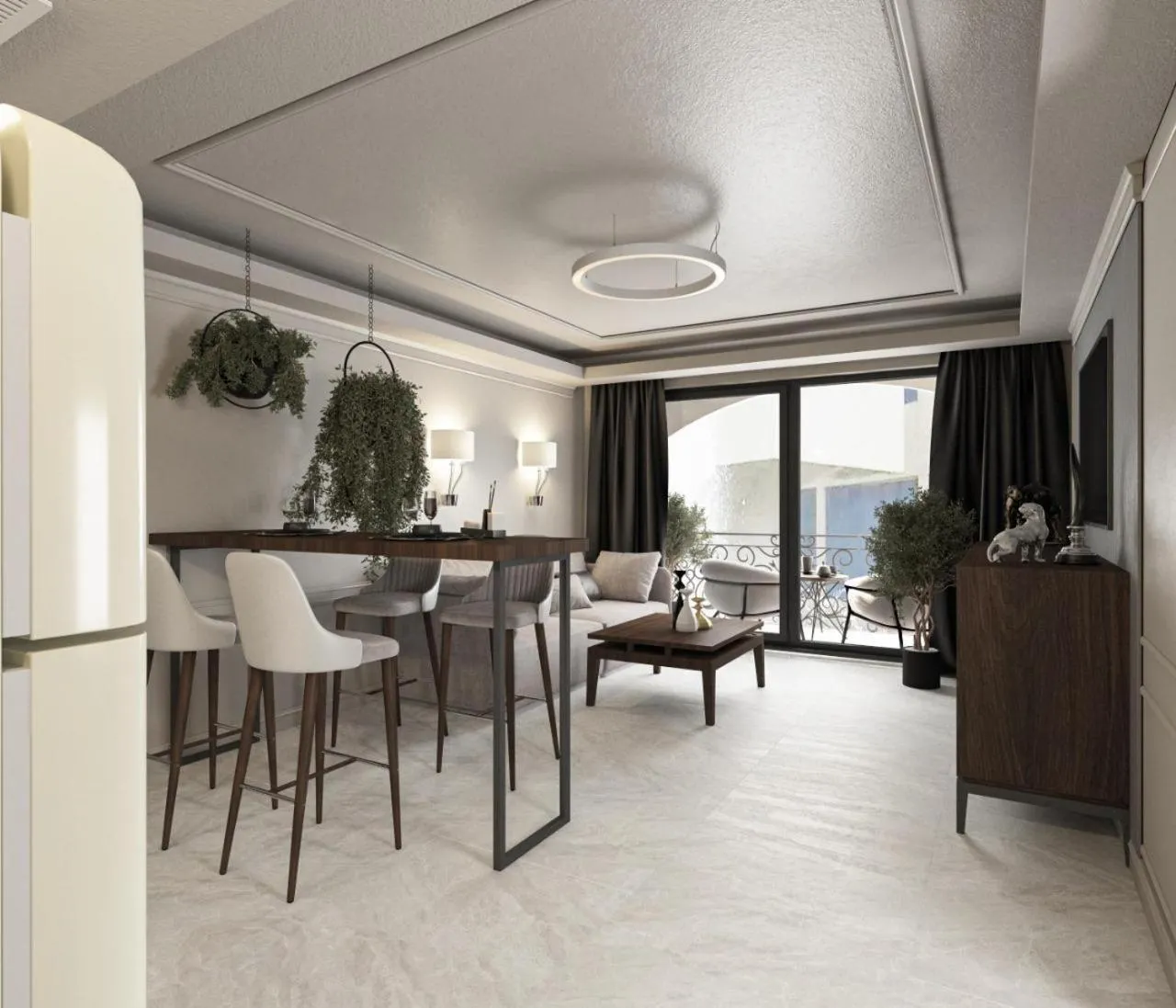 Seating area in Grand Orlov Apart Hotel