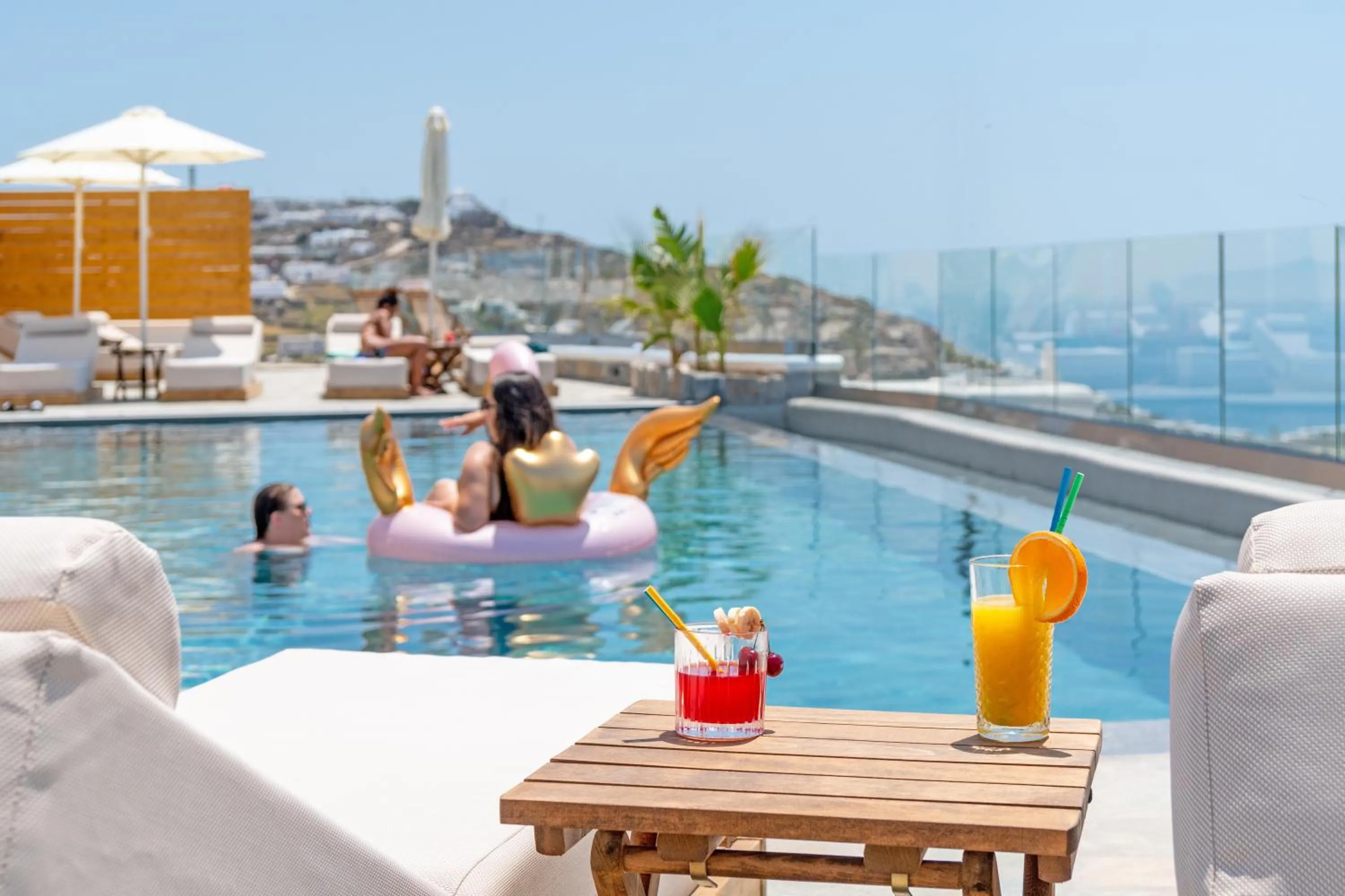 Swimming pool in Elit Suites Mykonos