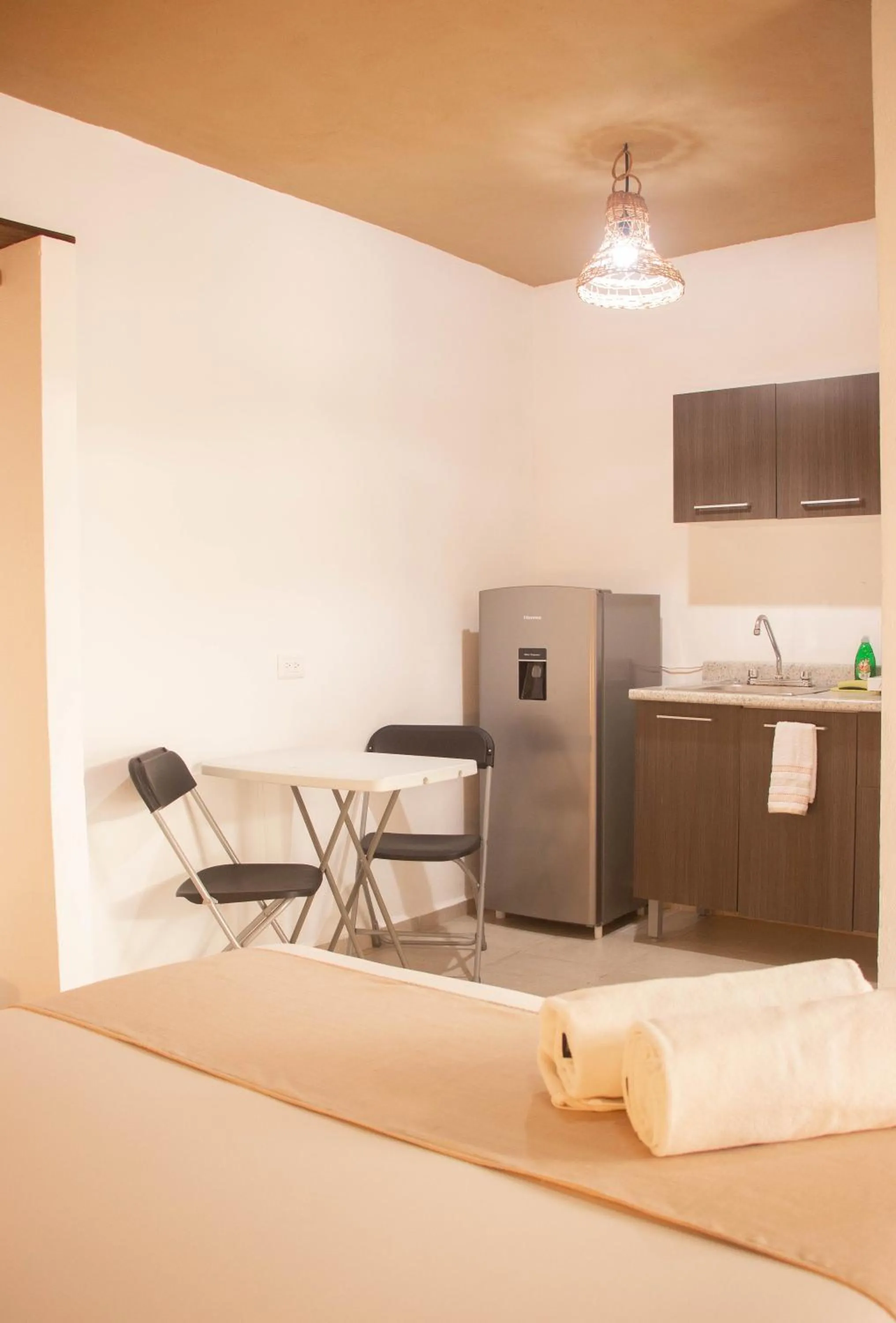 Kitchen or kitchenette in Hotelito El Cuyo