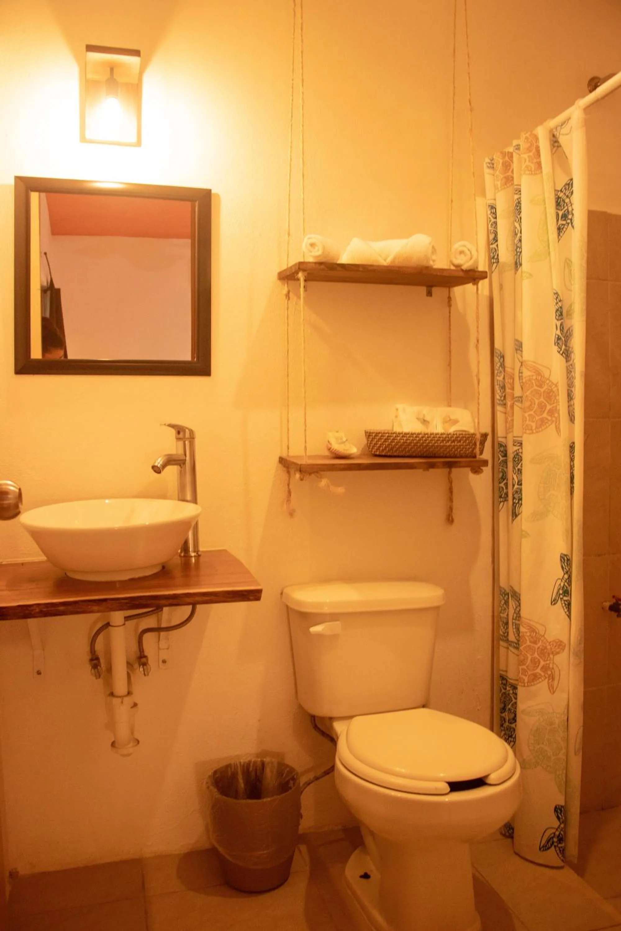 Shower in Hotelito El Cuyo