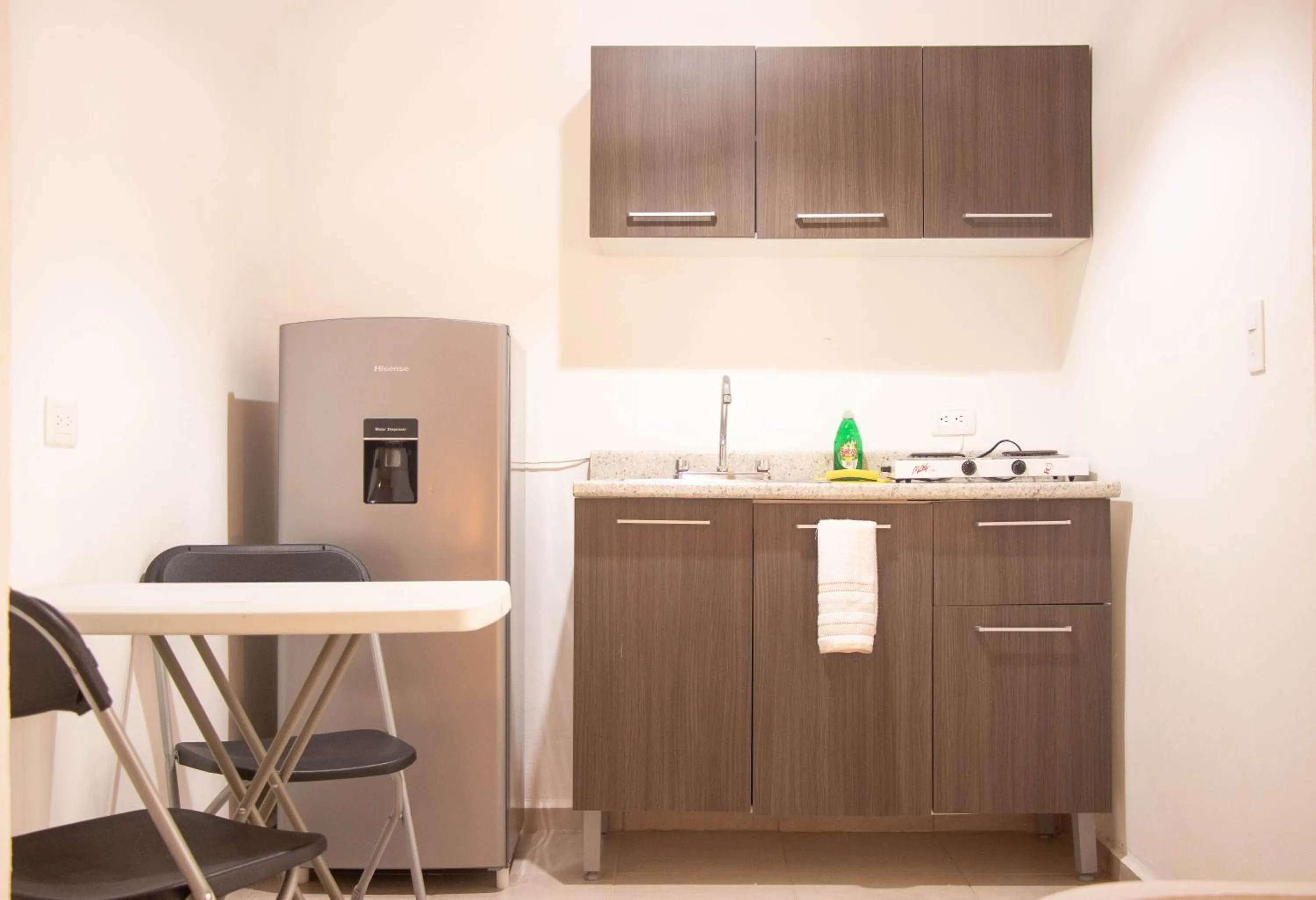 Kitchen or kitchenette in Hotelito El Cuyo