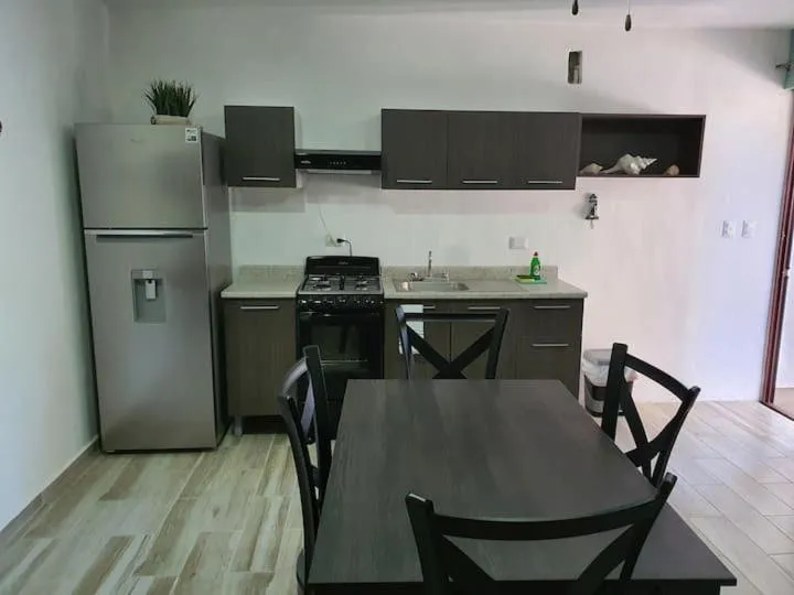 Kitchen or kitchenette in Hotelito El Cuyo