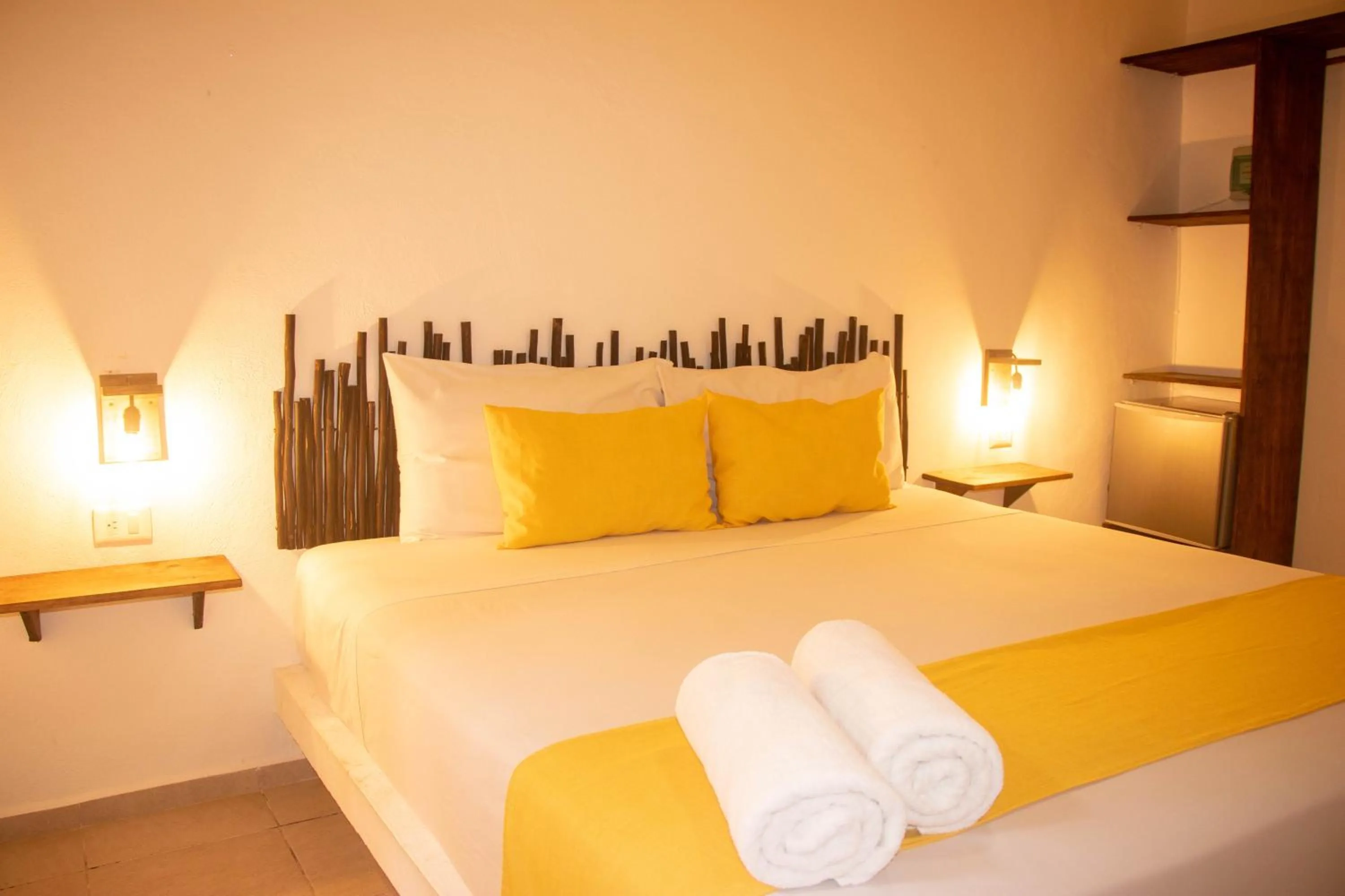 Bed in Hotelito El Cuyo
