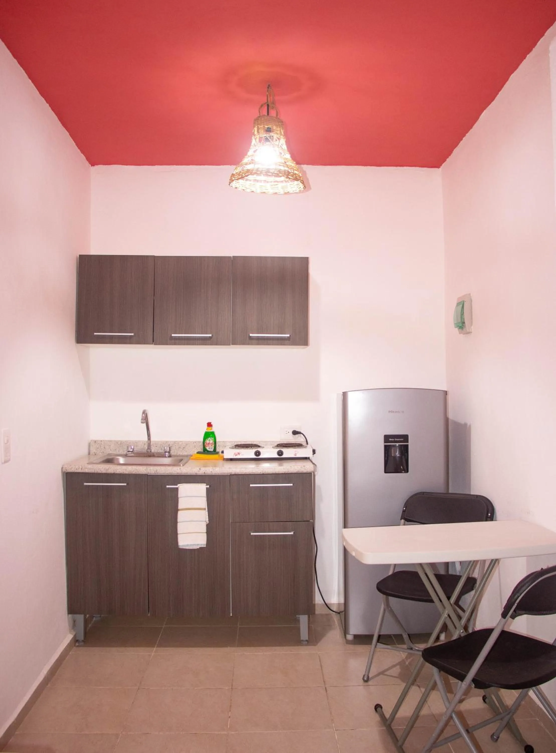 Kitchen or kitchenette in Hotelito El Cuyo