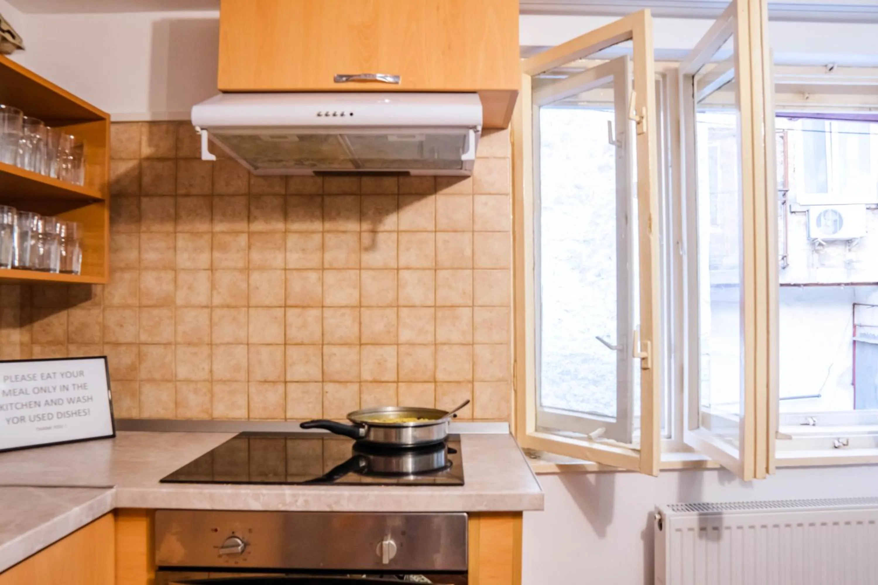 Kitchen or kitchenette in HOSTEL SPORT BUCHAREST