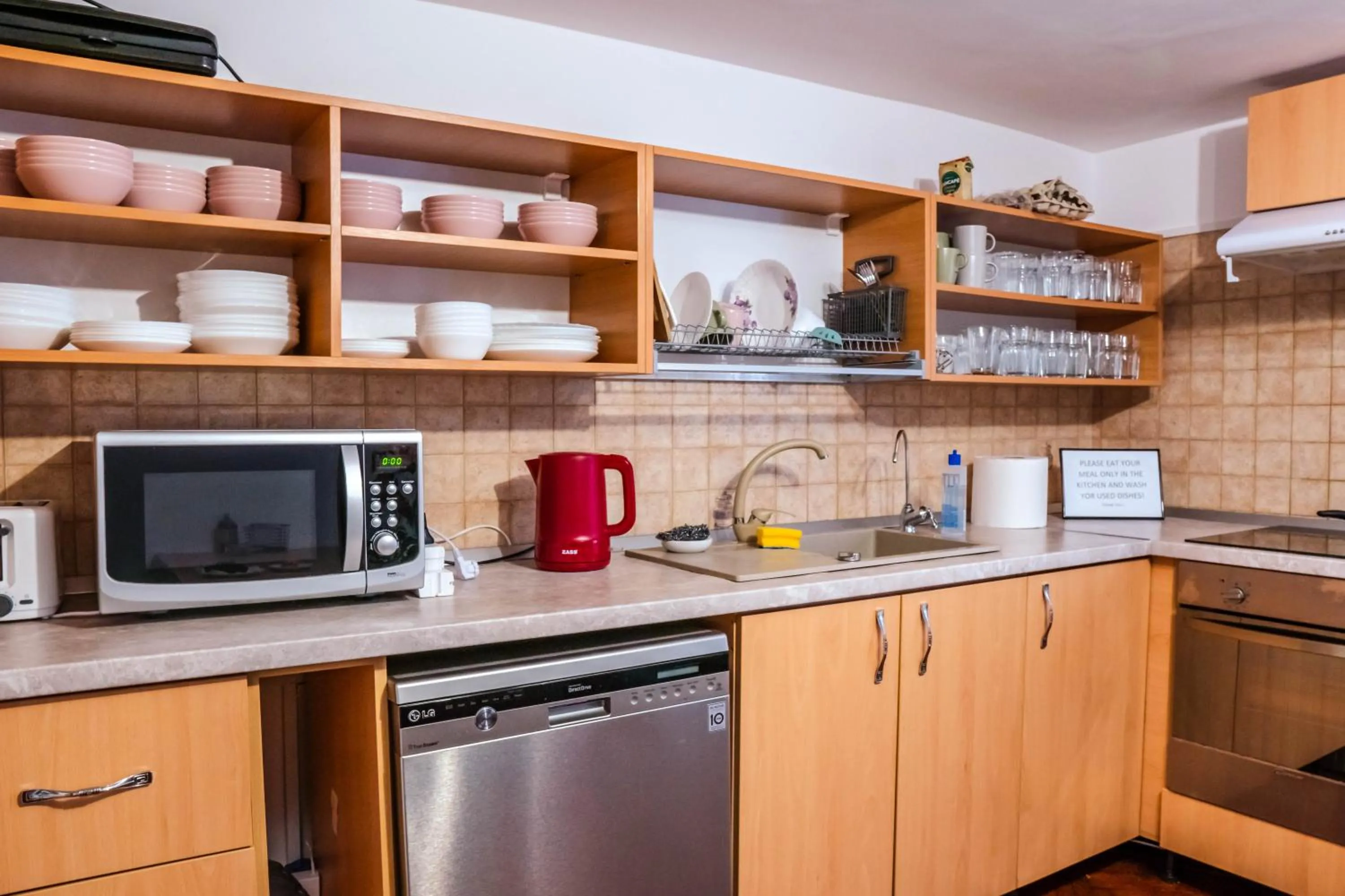 Kitchen or kitchenette in HOSTEL SPORT BUCHAREST