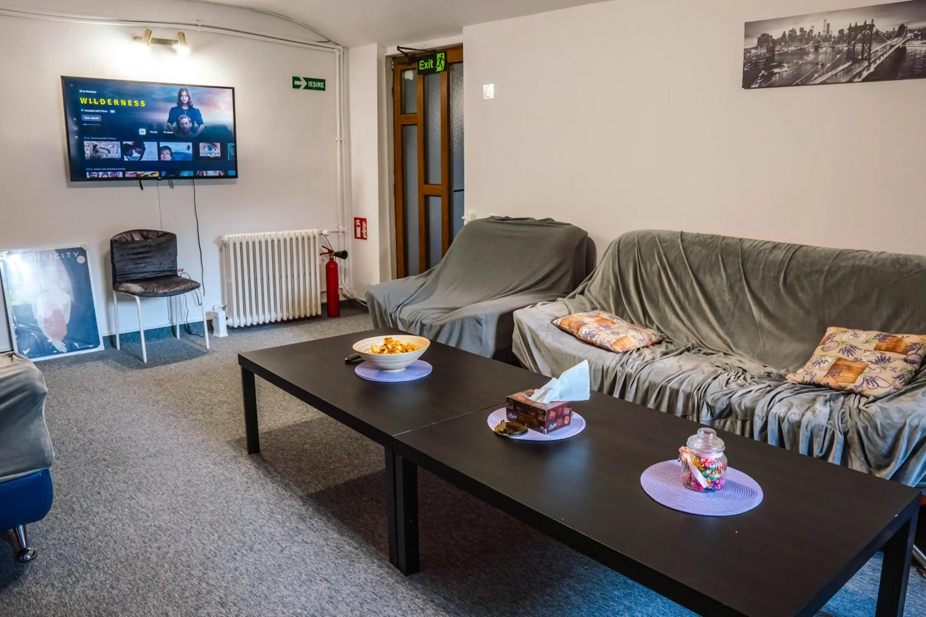 Living room in HOSTEL SPORT BUCHAREST