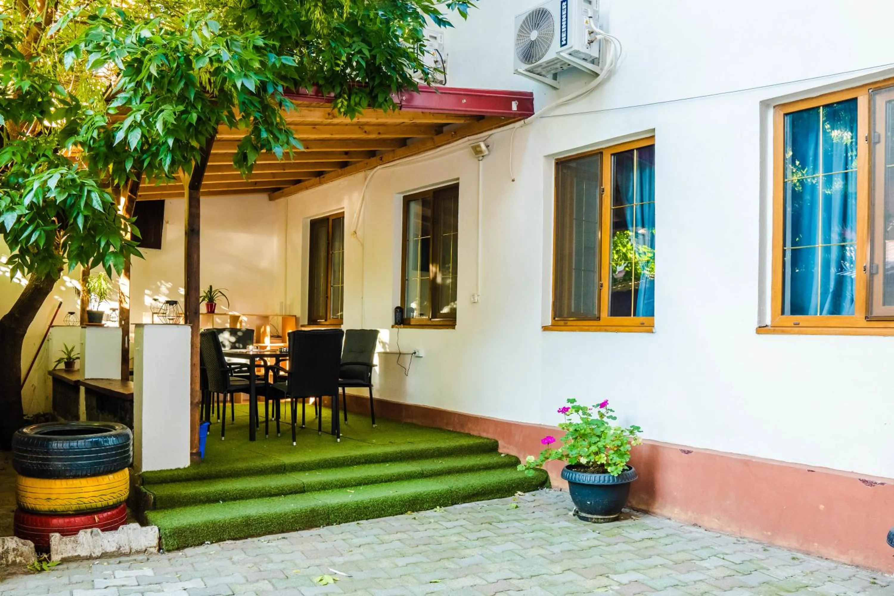 Patio in HOSTEL SPORT BUCHAREST