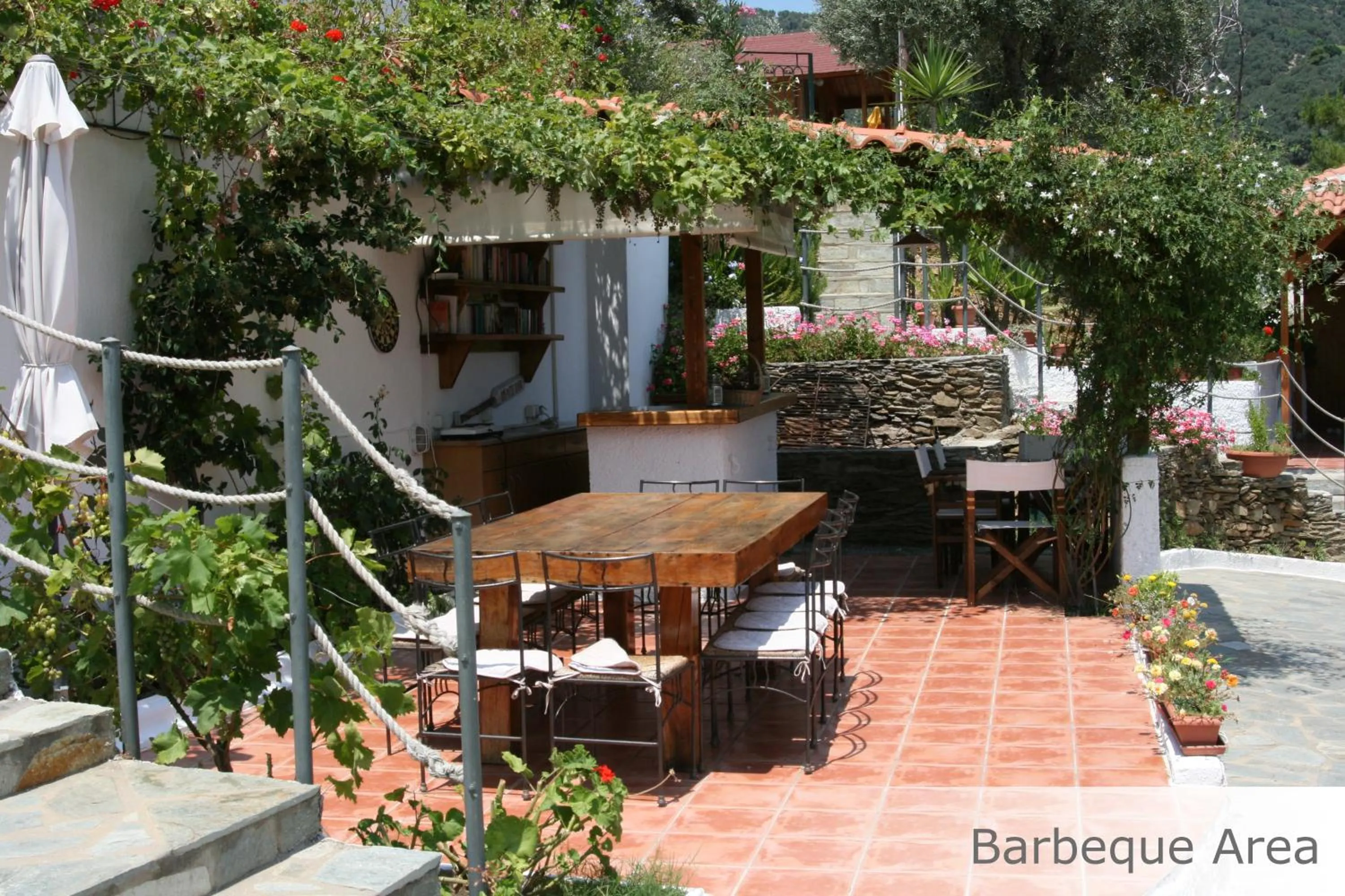 Patio in Eye Q Resort Seaview