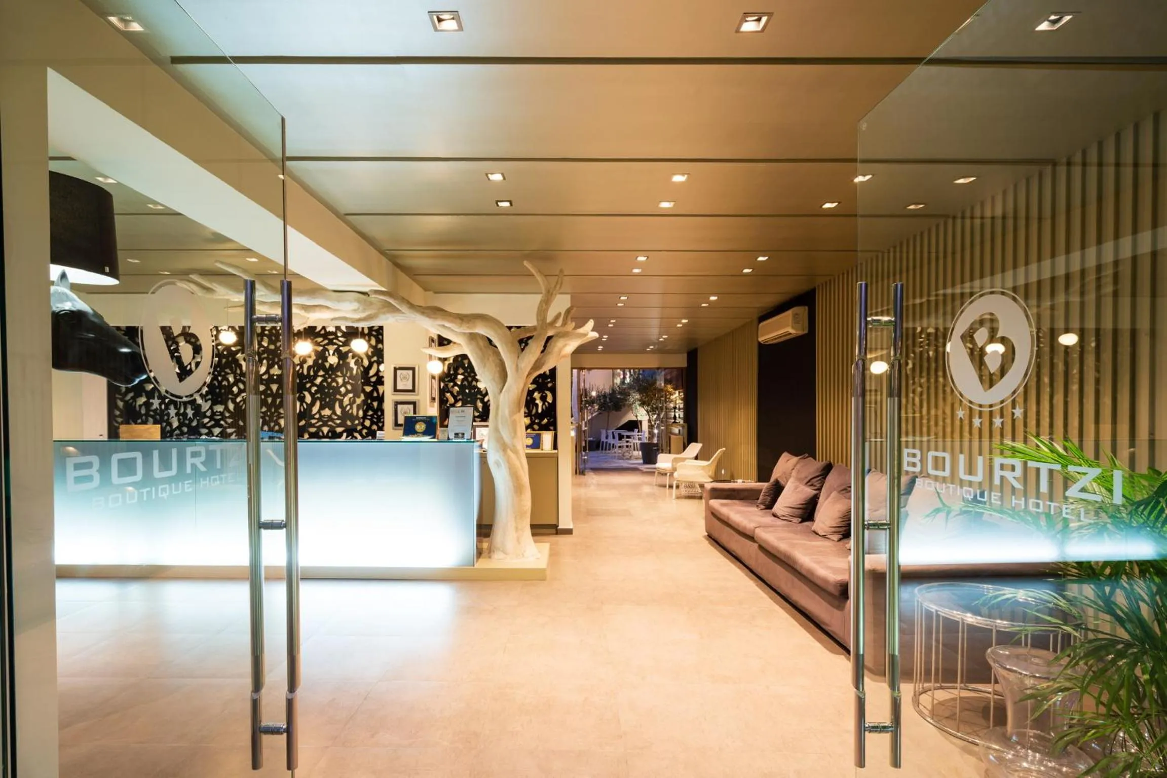 Seating area in Bourtzi Hotel