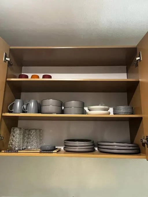 Kitchen or kitchenette in Departamento Céntrico y Moderno en Cancún.