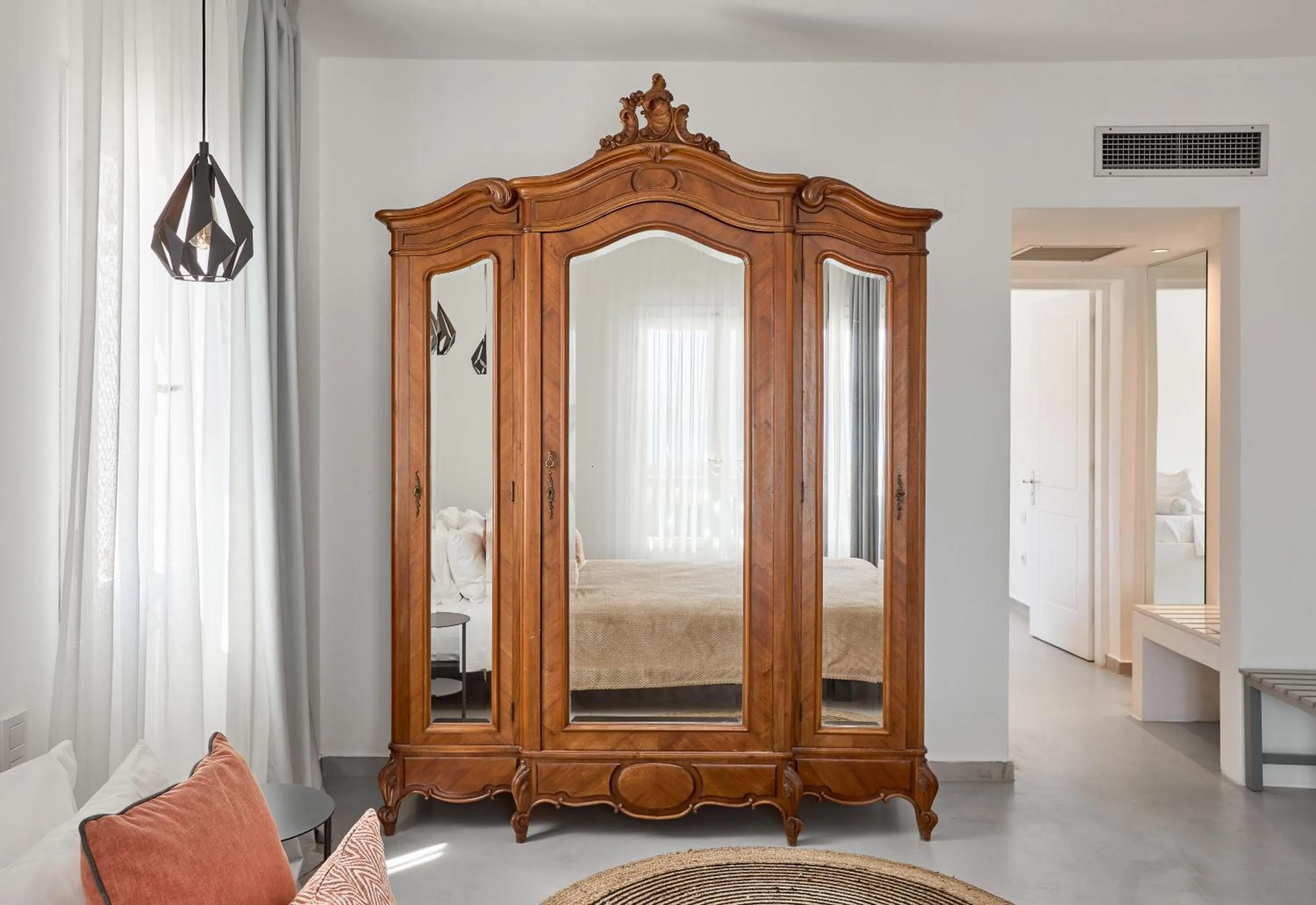 Bedroom, Bed in Paros Agnanti Resort & Spa