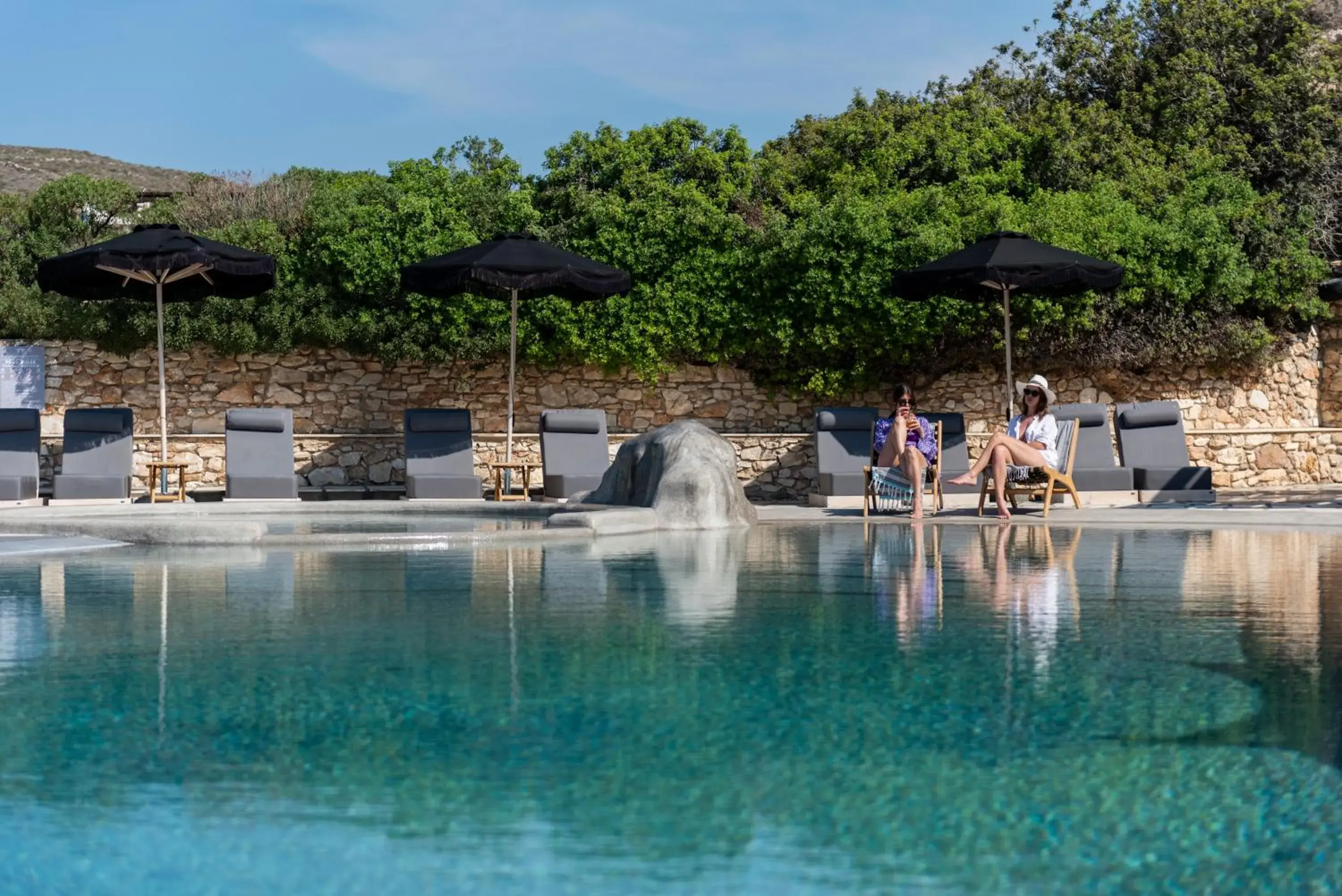 Pool view in Paros Agnanti Resort & Spa Pool view in Paros Agnanti Resort & Spa