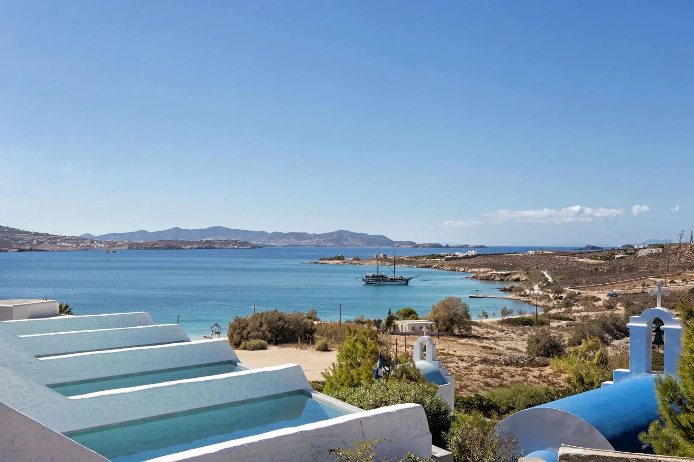 Bird's eye view in Paros Agnanti Resort & Spa Bird's eye view in Paros Agnanti Resort & Spa